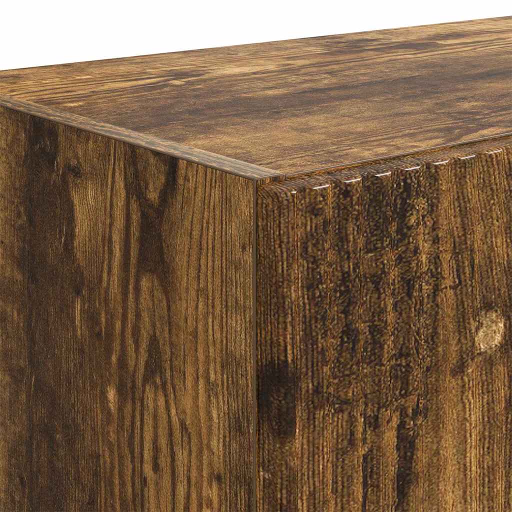 Meuble TV mural Chêne fumé 59,5 x 31 x 100 cm Bois d'ingénierie - XIOS