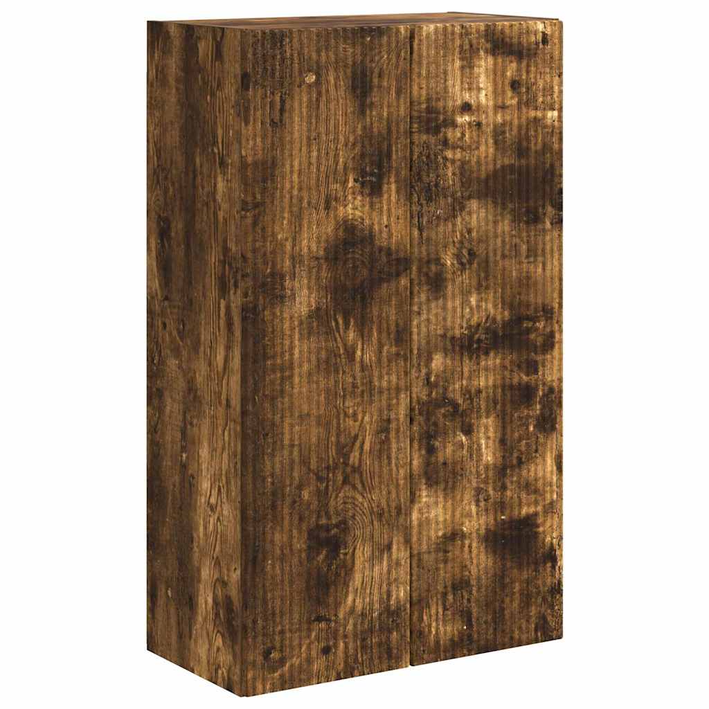 Meuble TV mural Chêne fumé 59,5 x 31 x 100 cm Bois d'ingénierie - XIOS