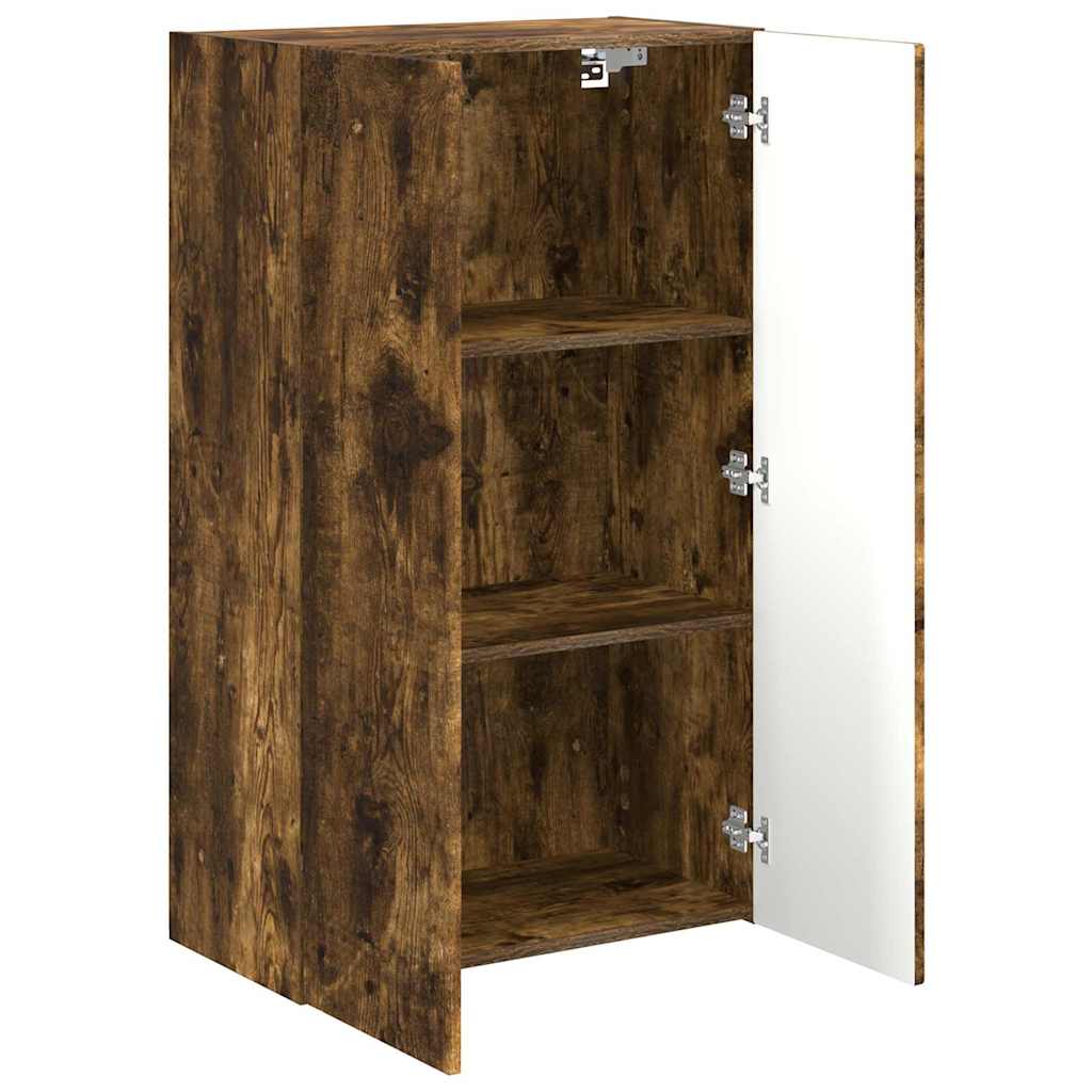 Meuble TV mural Chêne fumé 59,5 x 31 x 100 cm Bois d'ingénierie - XIOS
