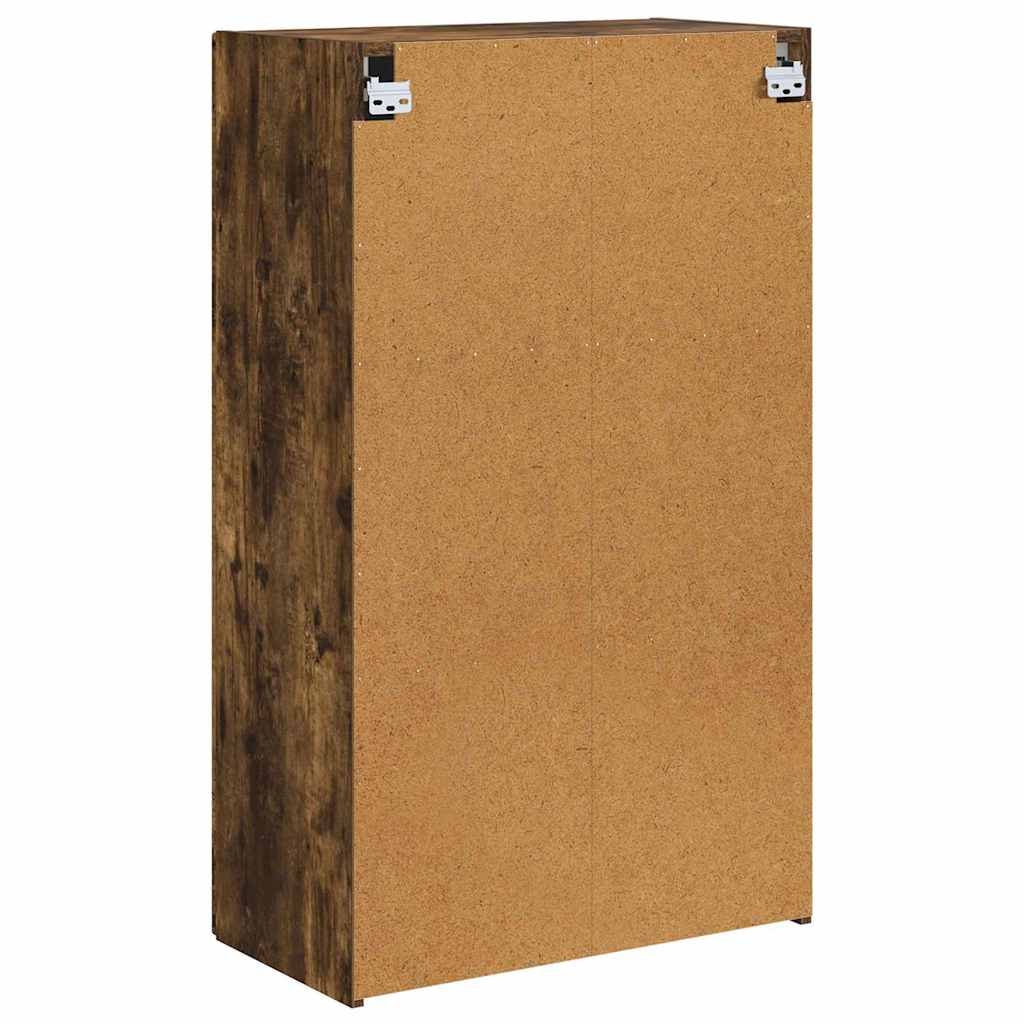 Meuble TV mural Chêne fumé 59,5 x 31 x 100 cm Bois d'ingénierie - XIOS