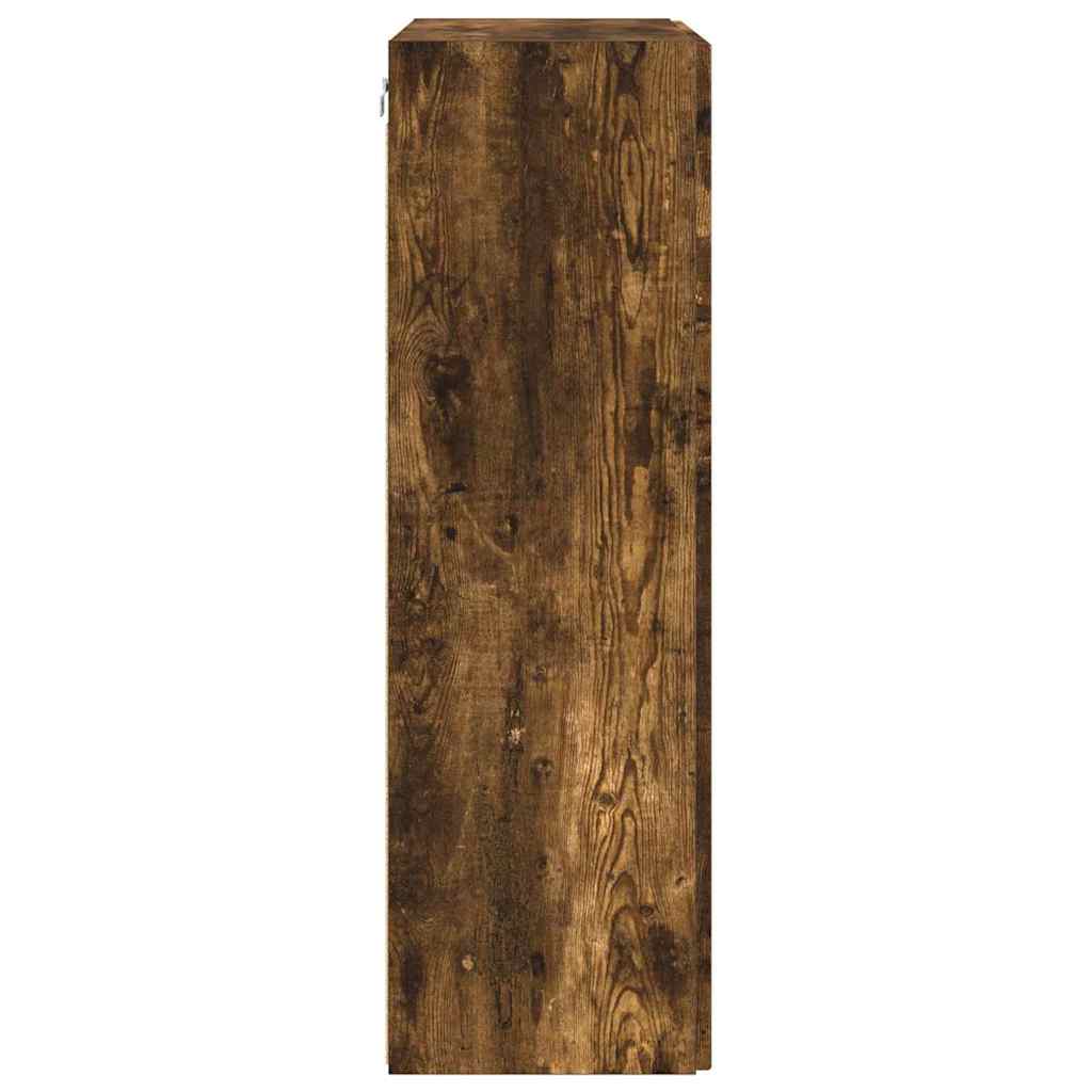 Meuble TV mural Chêne fumé 59,5 x 31 x 100 cm Bois d'ingénierie - XIOS