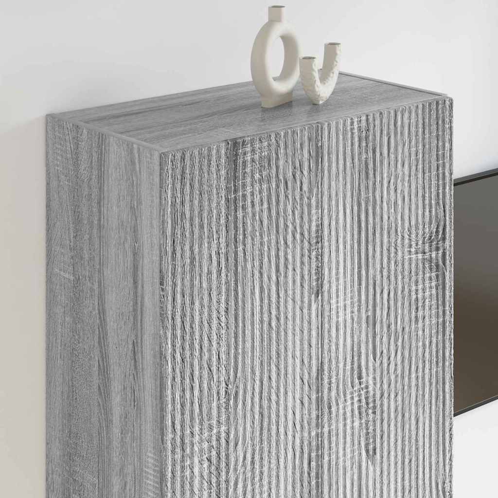 Meuble TV mural Montage mural Gris Sonoma 59,5 x 31 x 100 cm - XIOS
