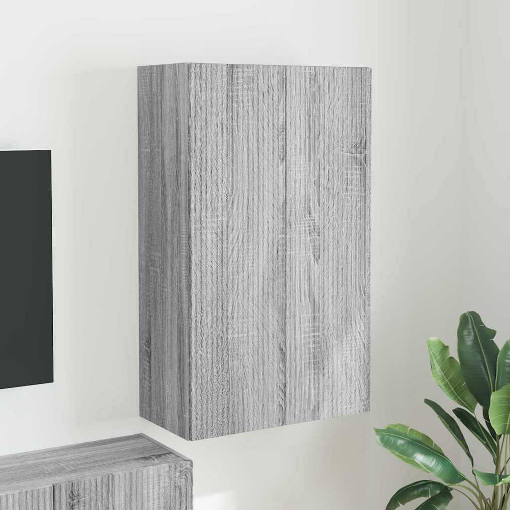 Meuble TV mural Montage mural Gris Sonoma 59,5 x 31 x 100 cm - XIOS