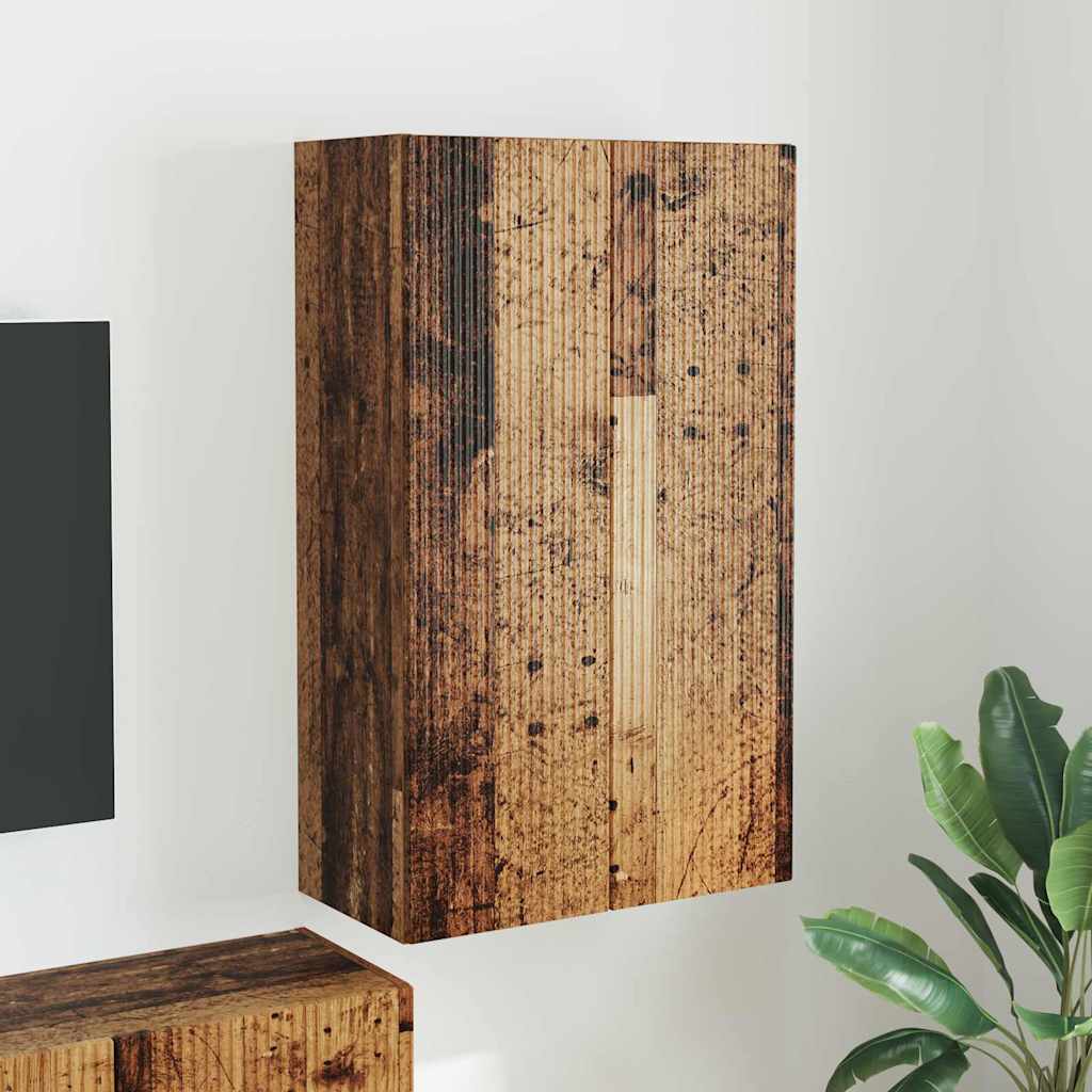 Meuble TV mural Montage mural Bois Ancien 59,5 x 31 x 100 cm - XIOS