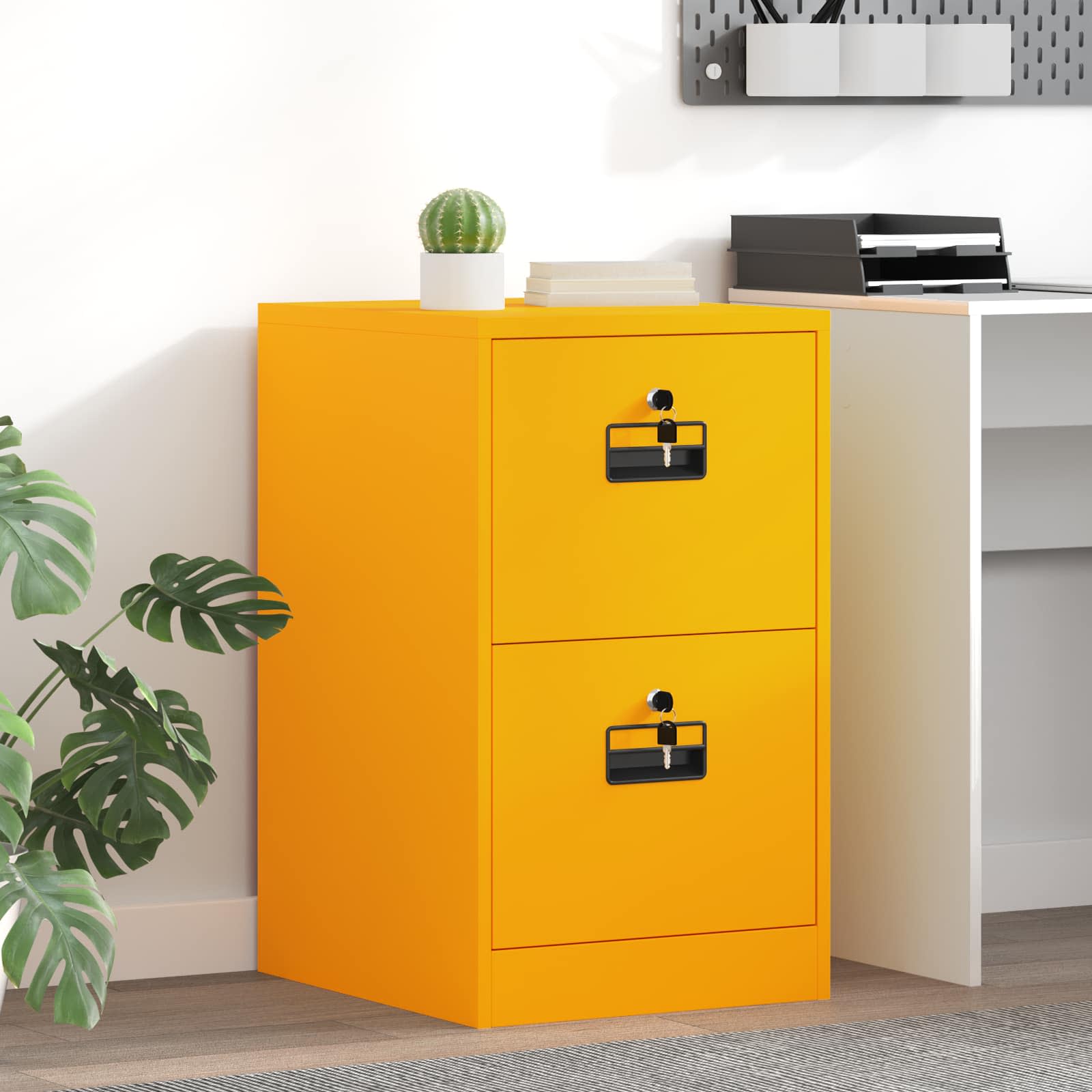 Cabinet de Dossier Jaune moutarde 44 x 50 x 106.5 cm - XIOS