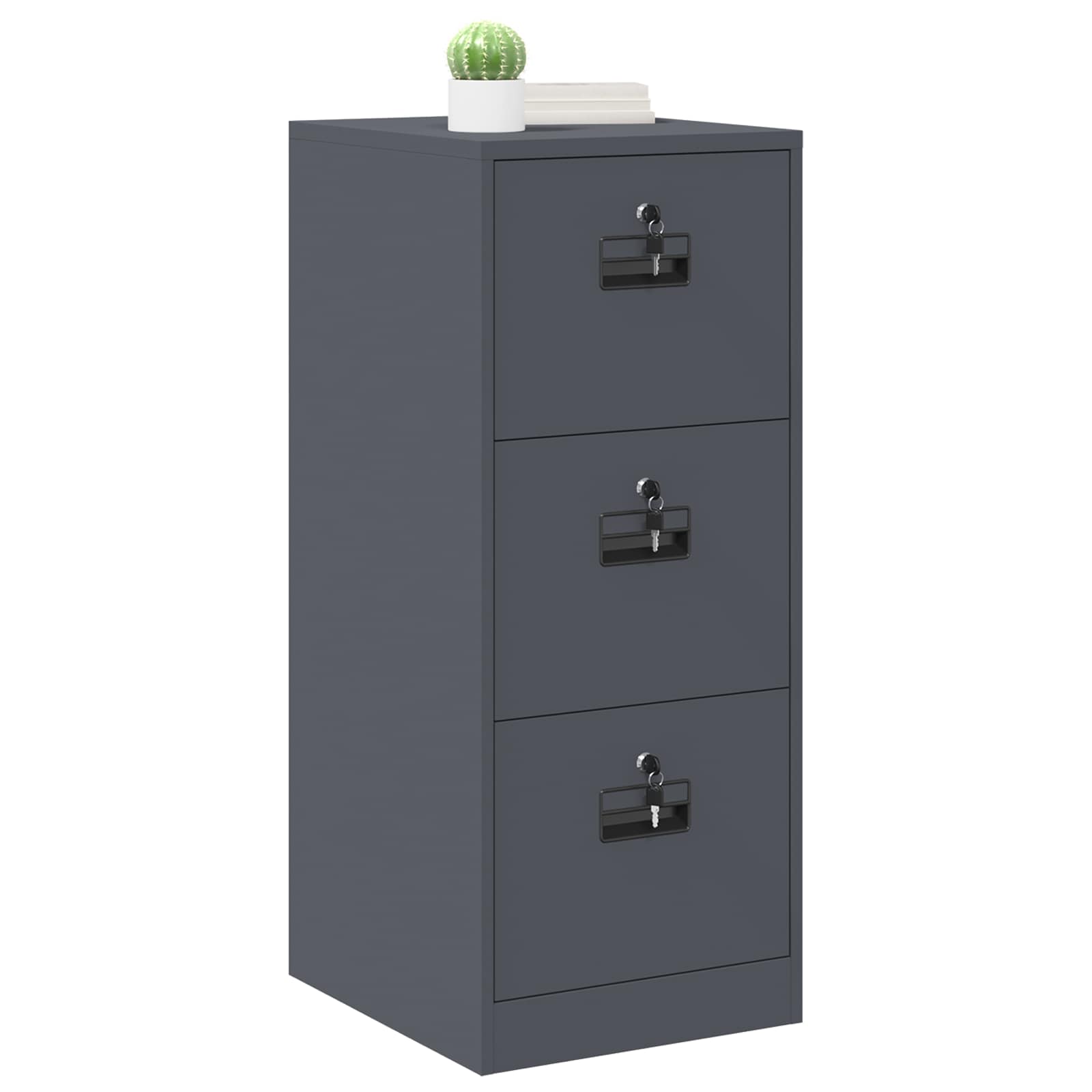 Cabinet de Dossier avec tiroir Anthracite 44 x 50 x 106.5 cm - XIOS