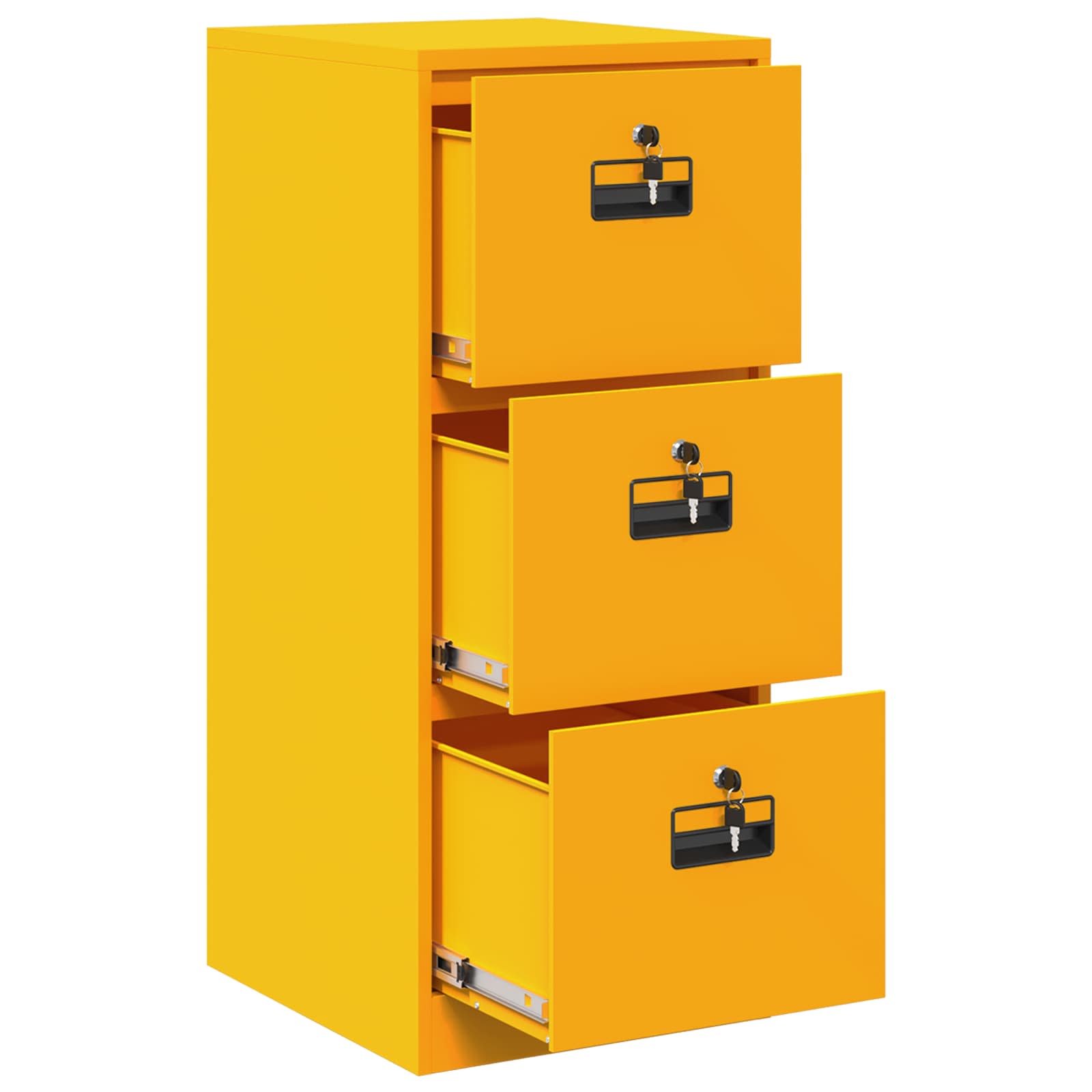 Cabinet de Dossier Jaune moutarde 44 x 50 x 106.5 cm - XIOS