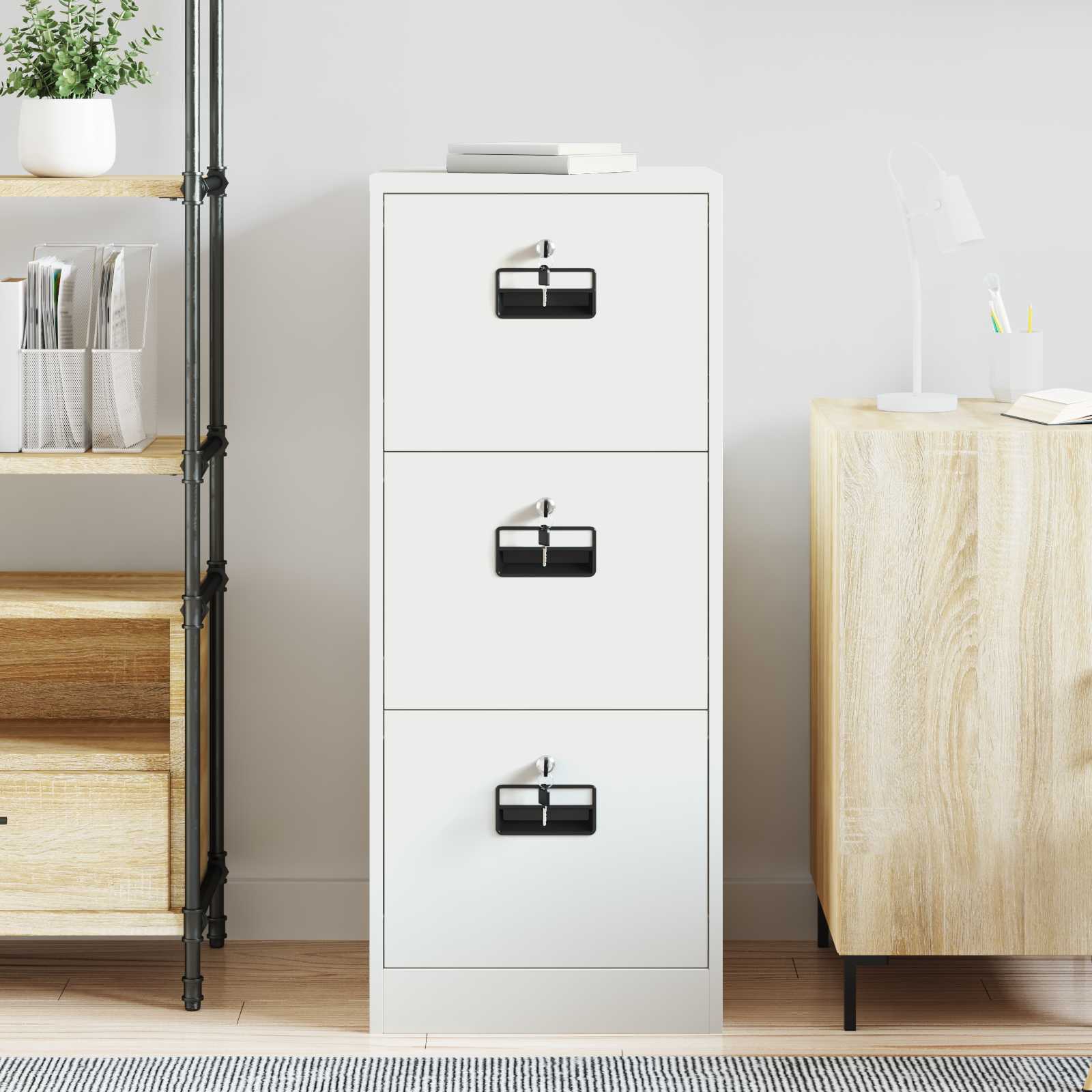 Cabinet de Dossier avec tiroir Blanc 44 x 50 x 106.5 cm - XIOS