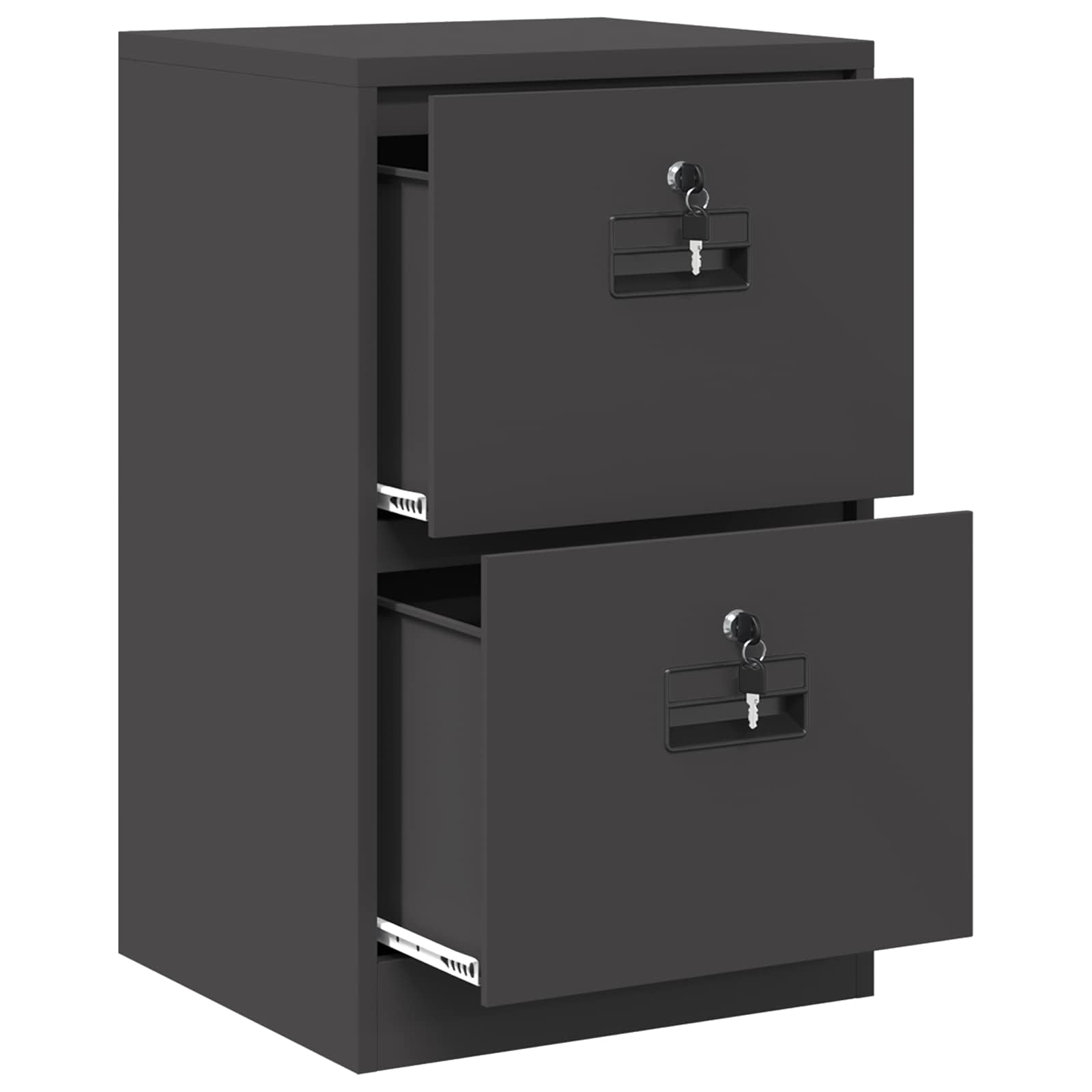 Cabinet de Dossier Noir 44 x 50 x 106.5 cm Acier Laminé à Froid - XIOS