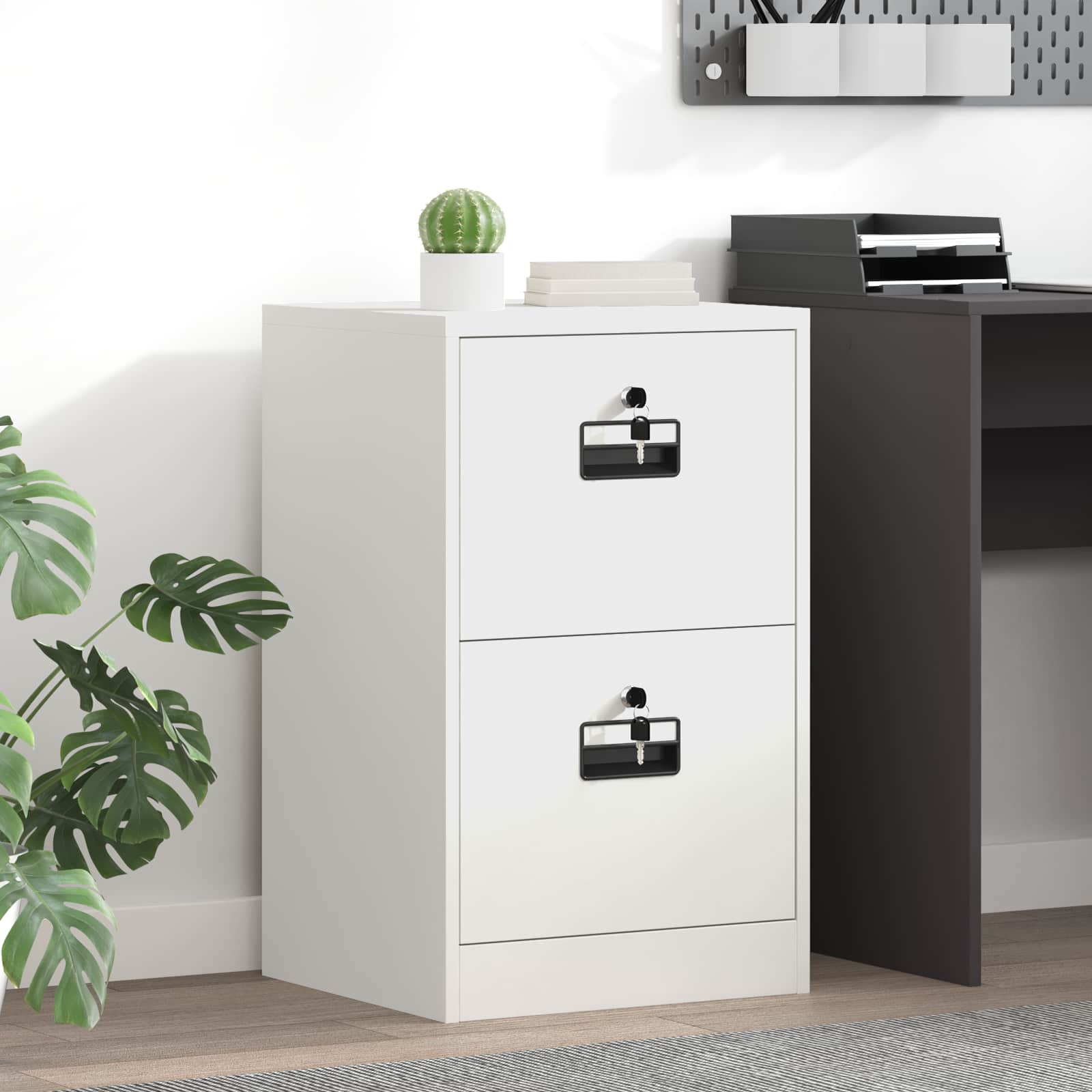 Cabinet de Dossier avec tiroir Blanc 44 x 50 x 106.5 cm - XIOS