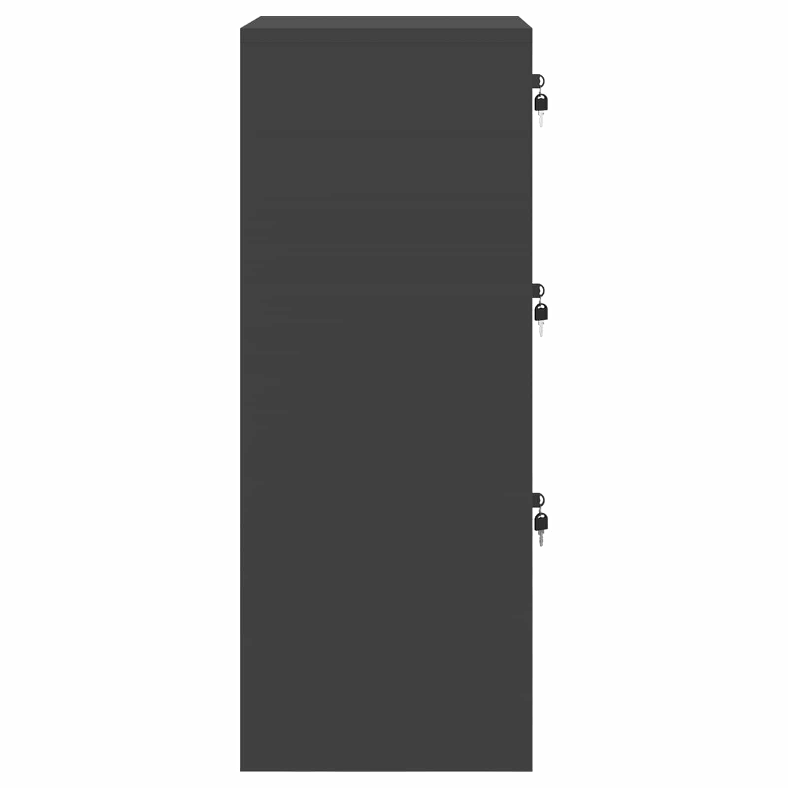 Cabinet de Dossier avec tiroir Noir 45,5 x 42 x 106,5 cm