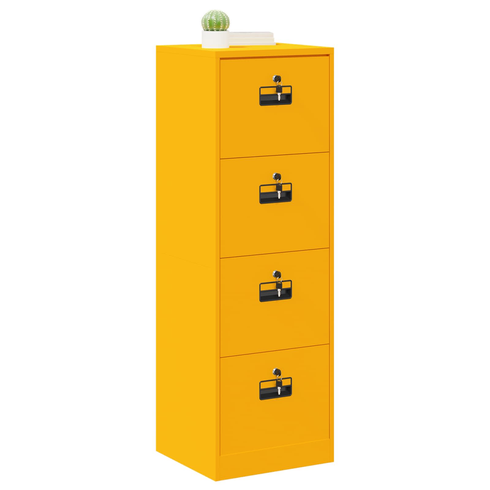 Cabinet de Dossier Jaune moutarde 44 x 50 x 106.5 cm - XIOS