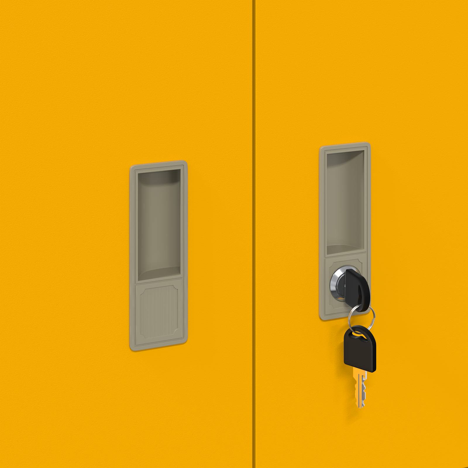 Armoire de rangement Jaune moutarde 90 x 40 x 40 cm - XIOS