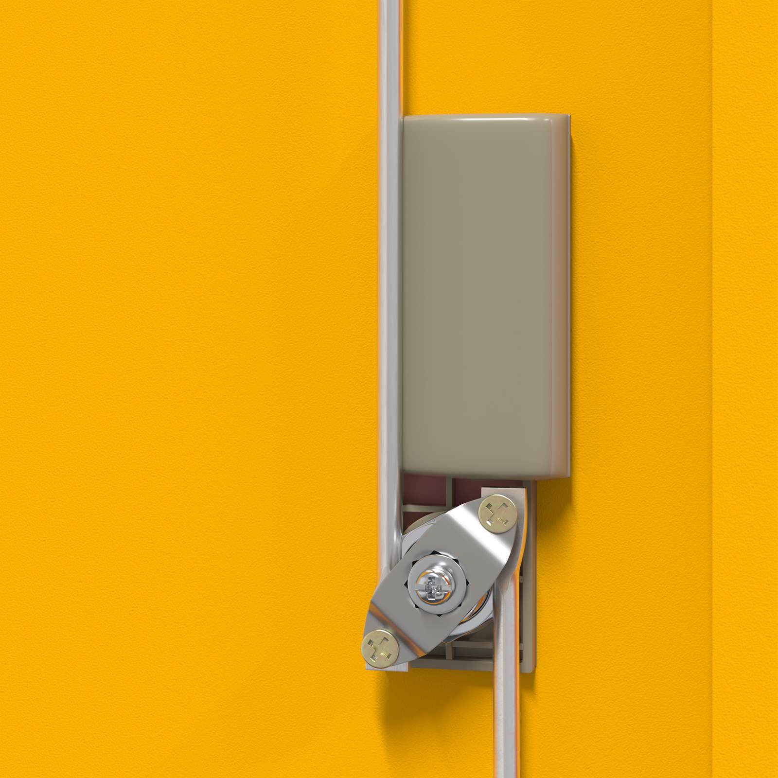 Armoire de rangement Jaune moutarde 90 x 40 x 40 cm - XIOS