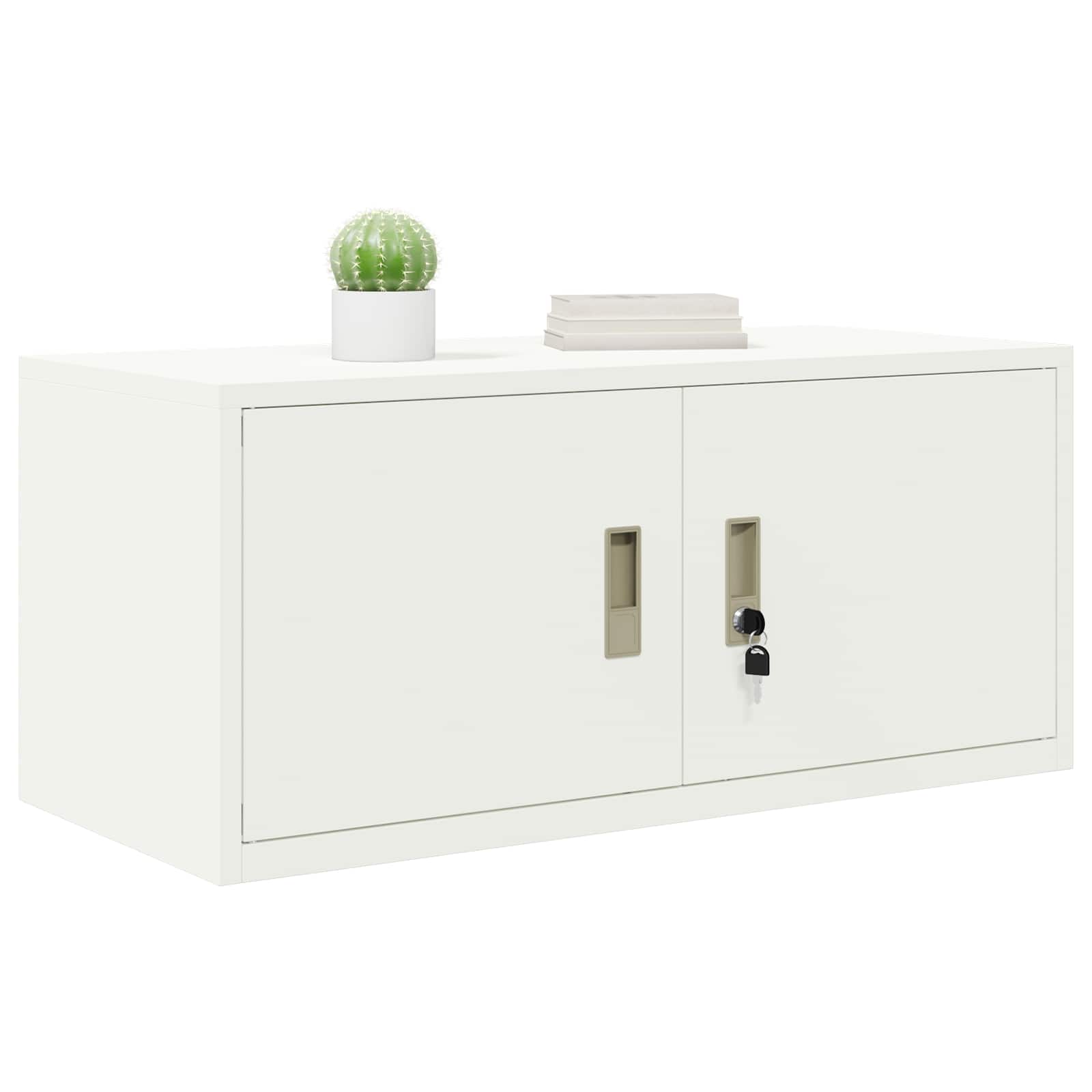 Armoire de rangement Blanc 90 x 40 x 40 cm Acier Laminé à Froid - XIOS
