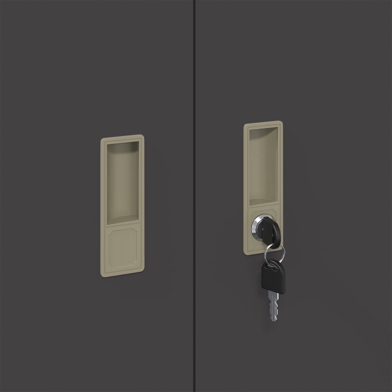 Armoire de rangement Noir 90 x 40 x 70 cm Acier Laminé à Froid - XIOS