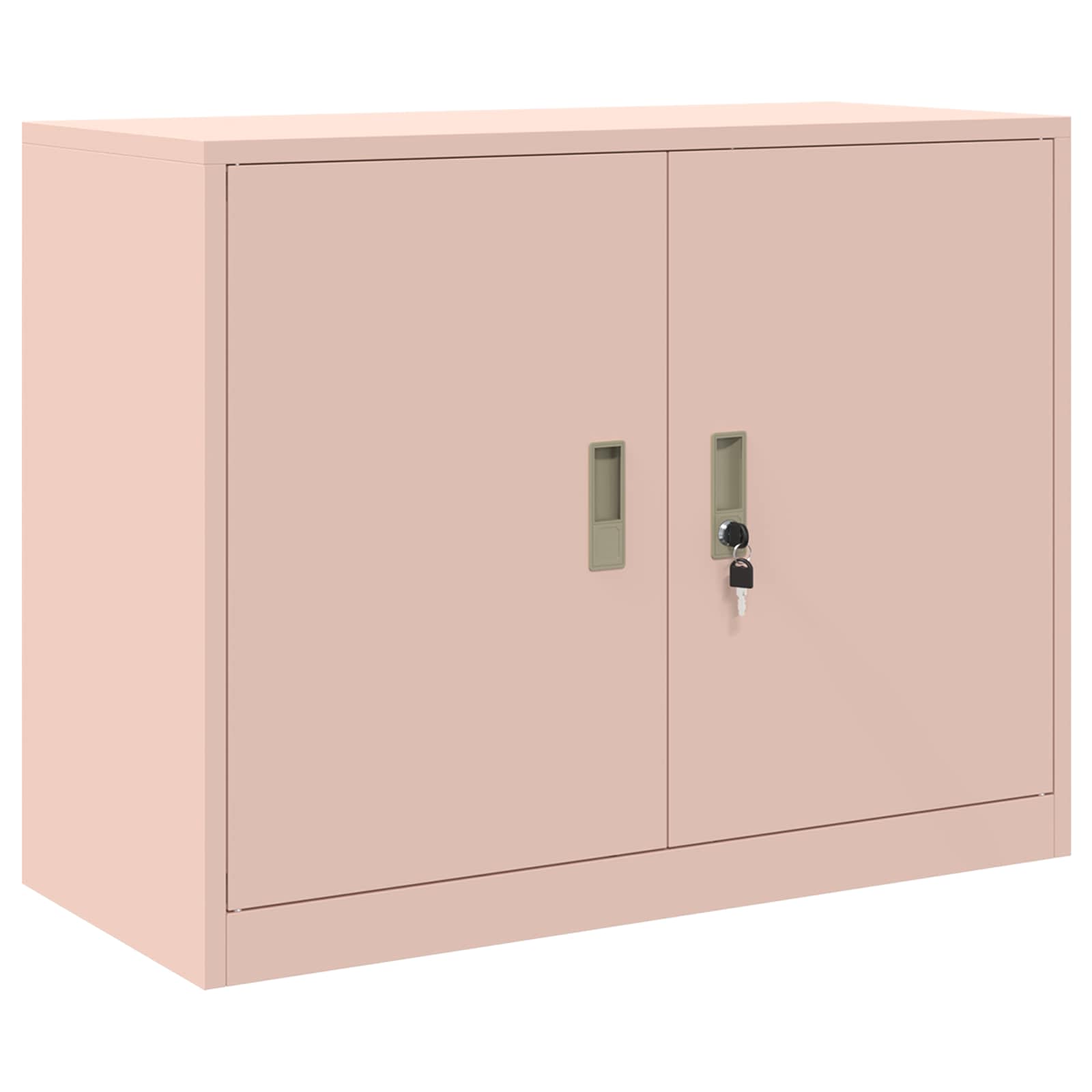 Armoire de rangement Rose 90 x 40 x 70 cm Acier Laminé à Froid