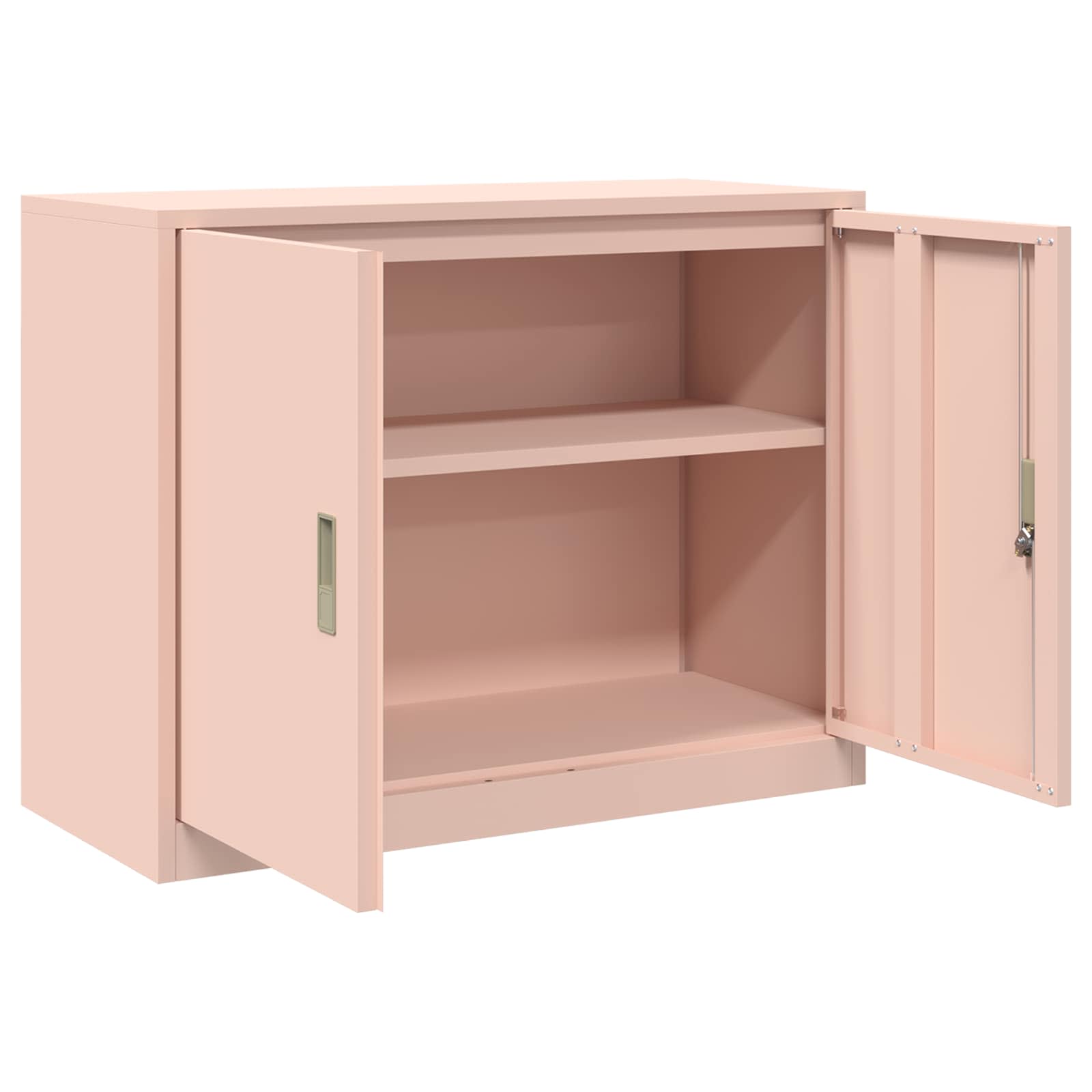 Armoire de rangement Rose 90 x 40 x 70 cm Acier Laminé à Froid - XIOS