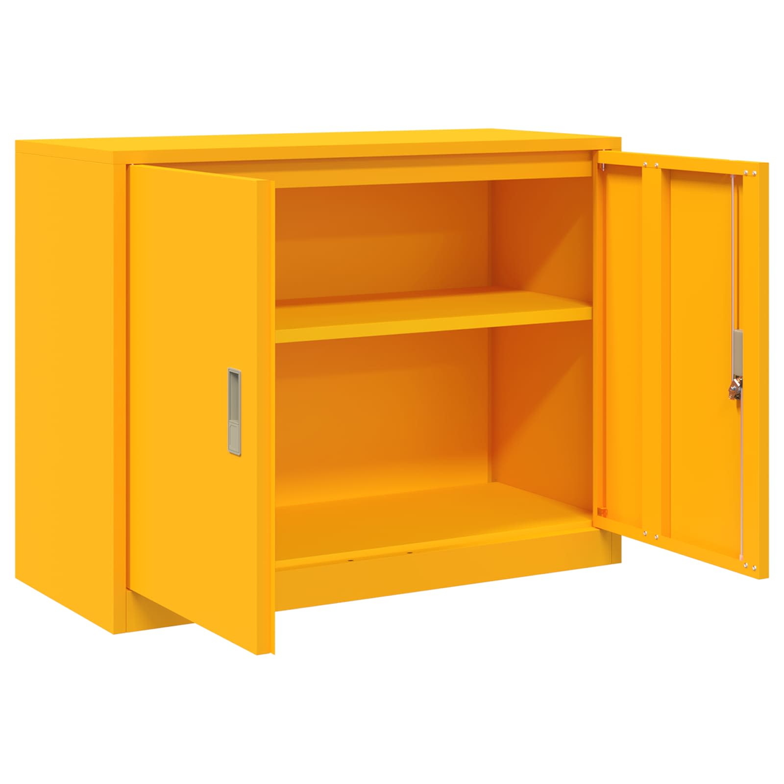 Armoire de rangement Jaune moutarde 90 x 40 x 70 cm - XIOS