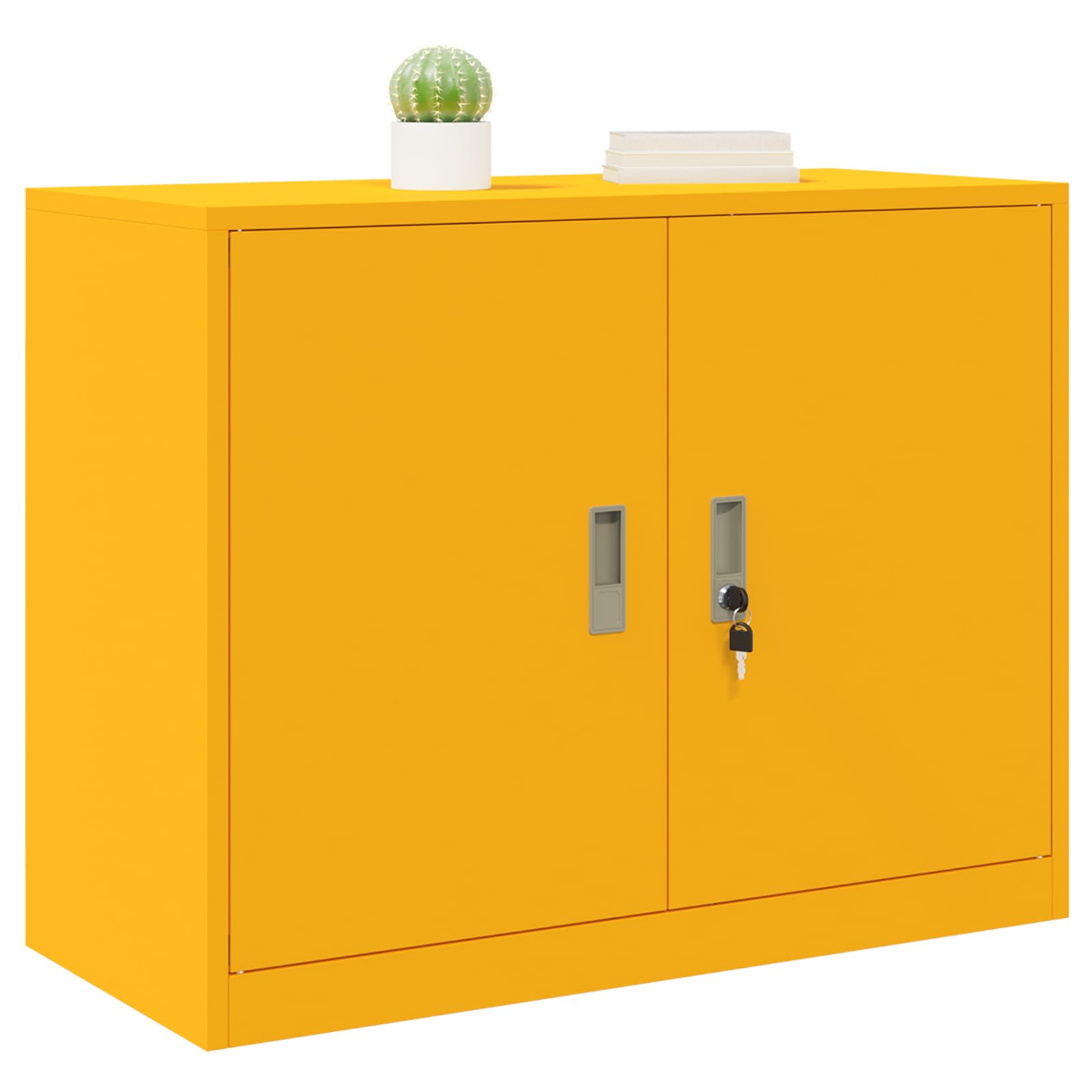 Armoire de rangement Jaune moutarde 90 x 40 x 70 cm - XIOS