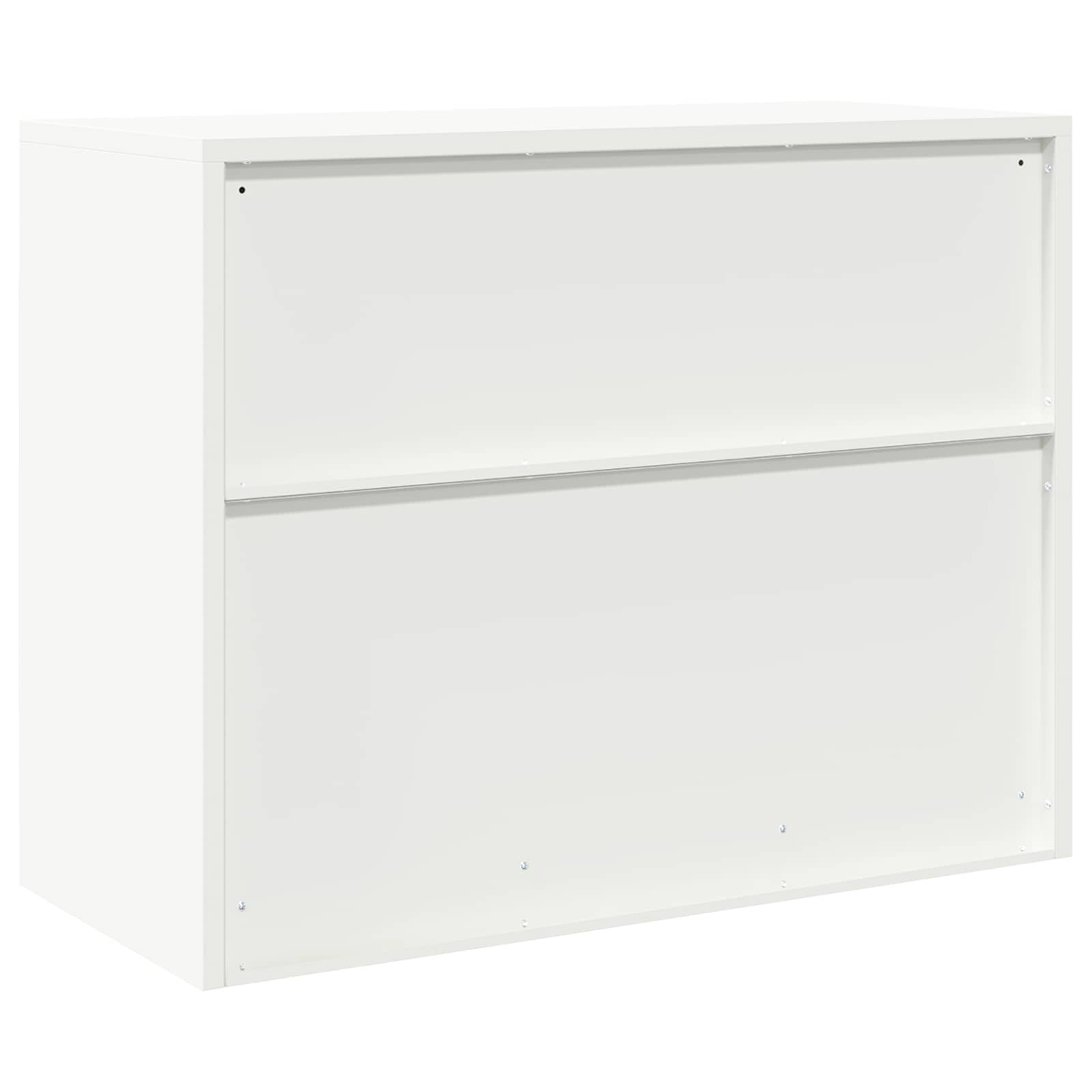 Armoire de rangement Blanc 90 x 40 x 70 cm Acier Laminé à Froid - XIOS