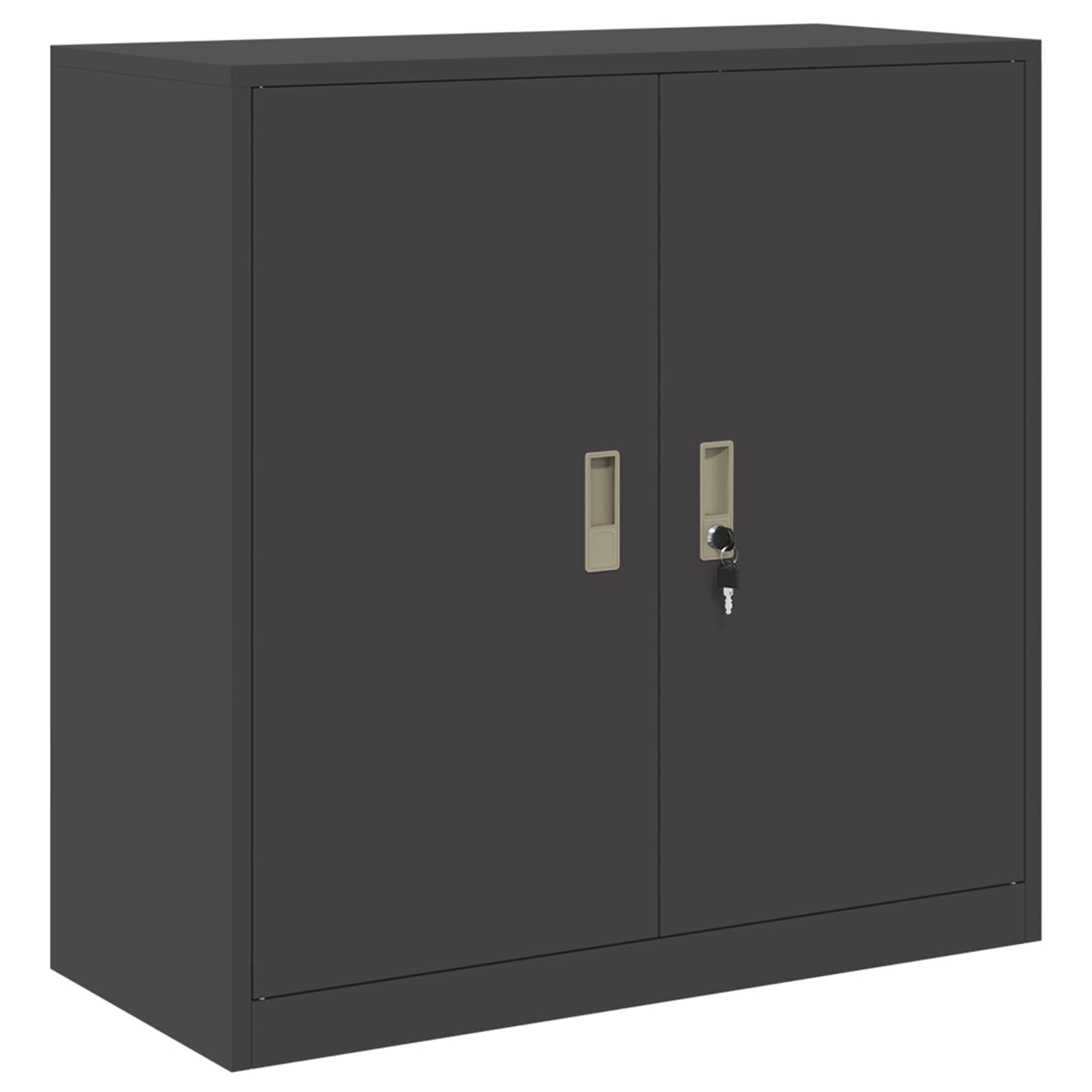 Armoire de rangement Noir 90 x 40 x 90 cm Acier