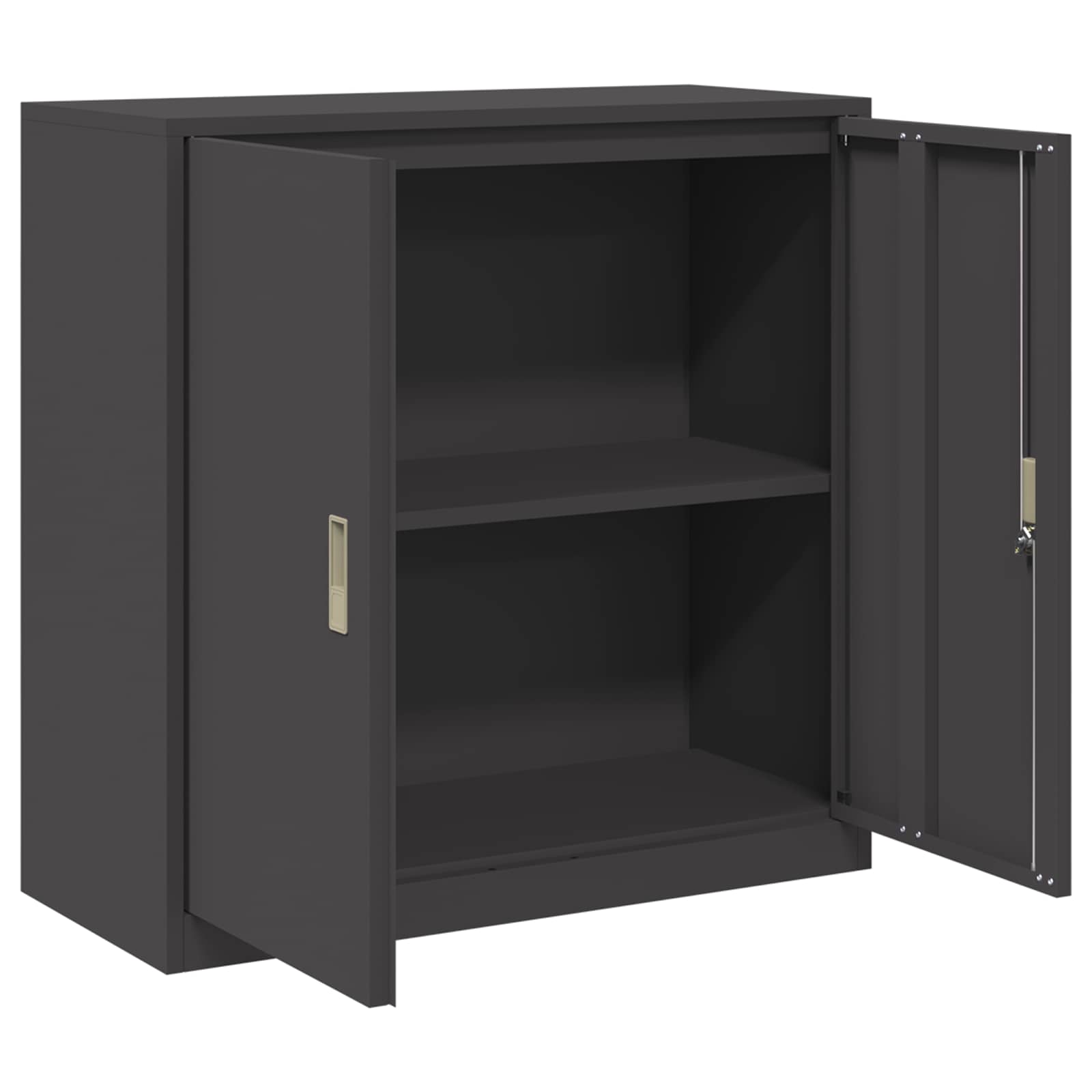 Armoire de rangement Noir 90 x 40 x 90 cm Acier