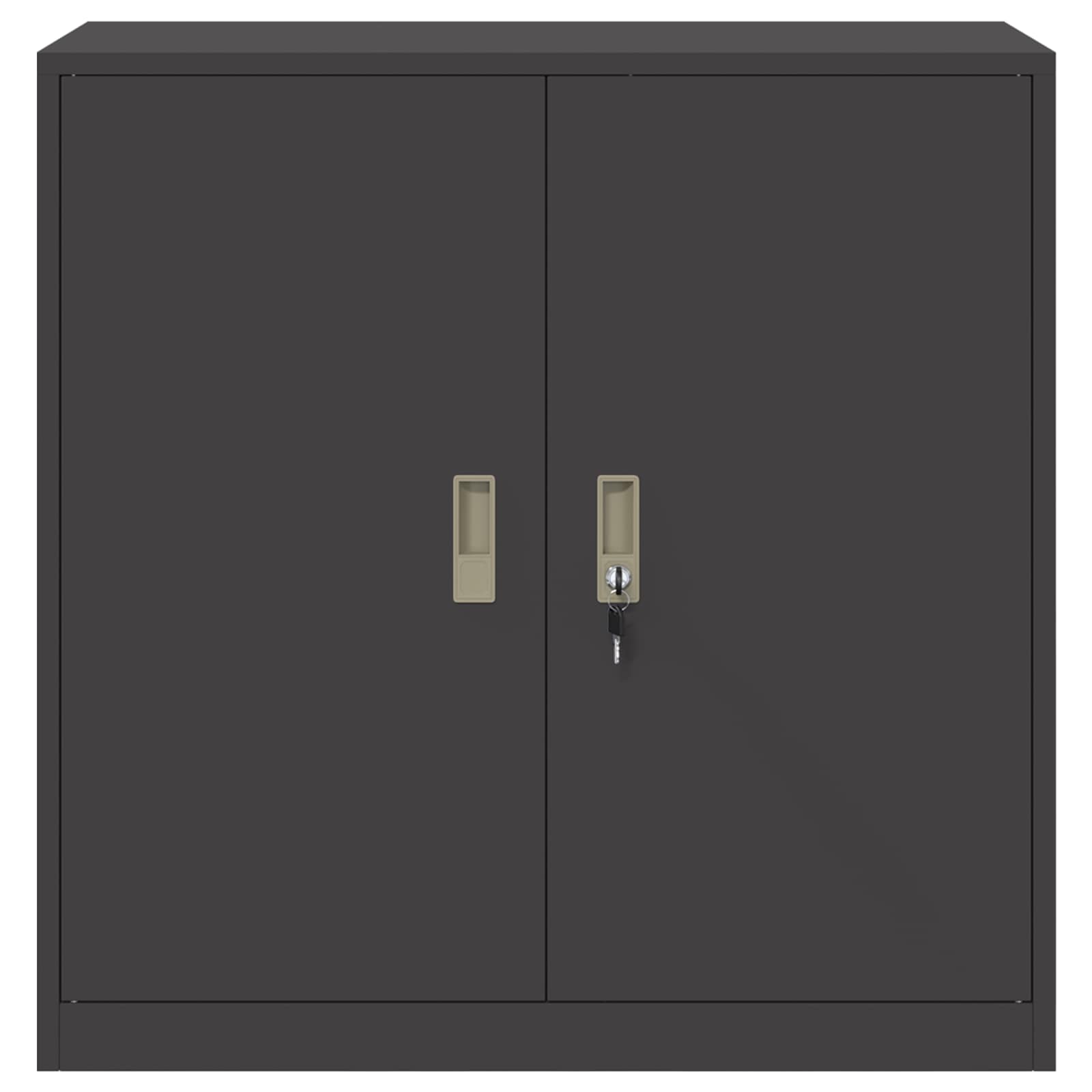 Armoire de rangement Noir 90 x 40 x 90 cm Acier