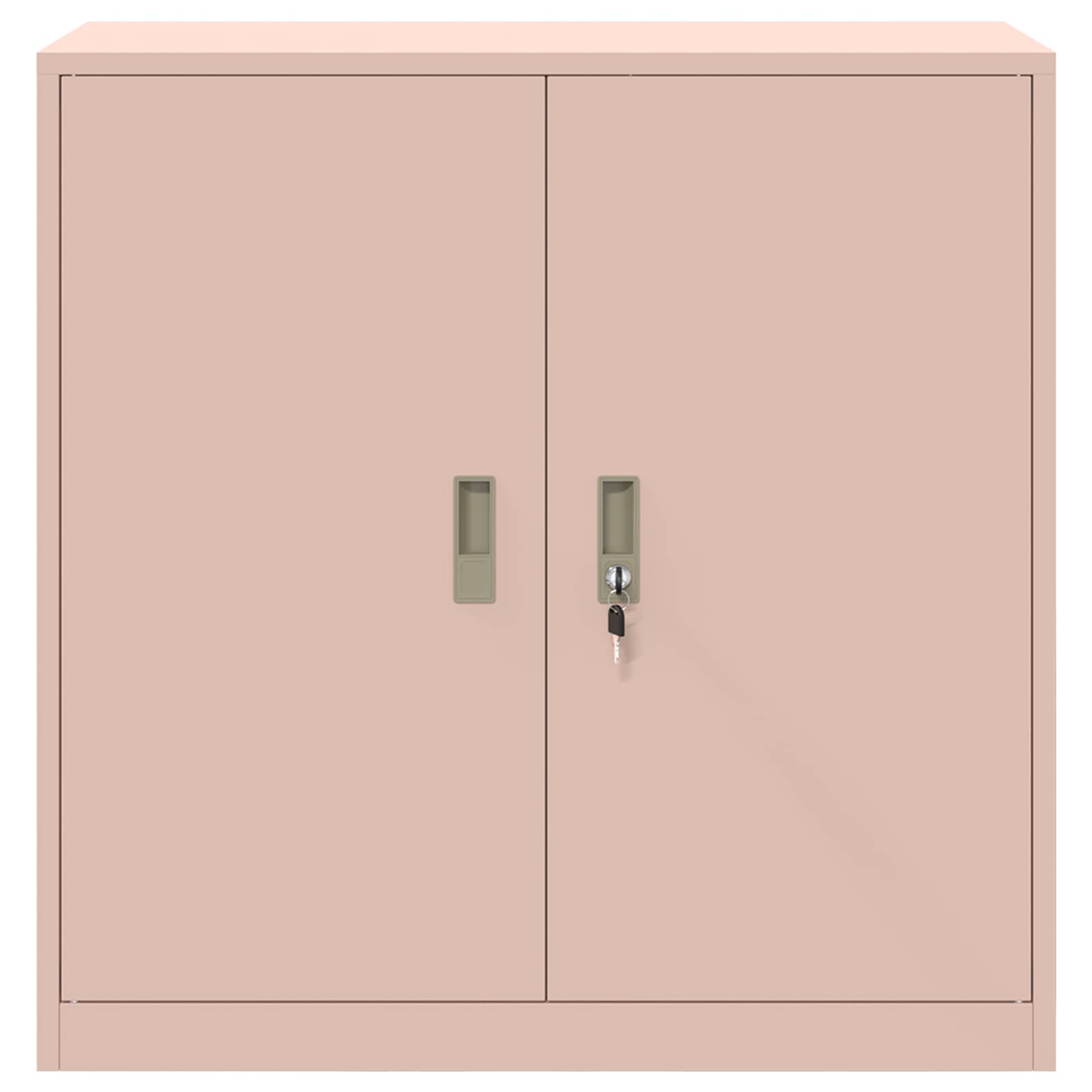 Armoire de rangement Rose 90 x 40 x 90 cm Acier