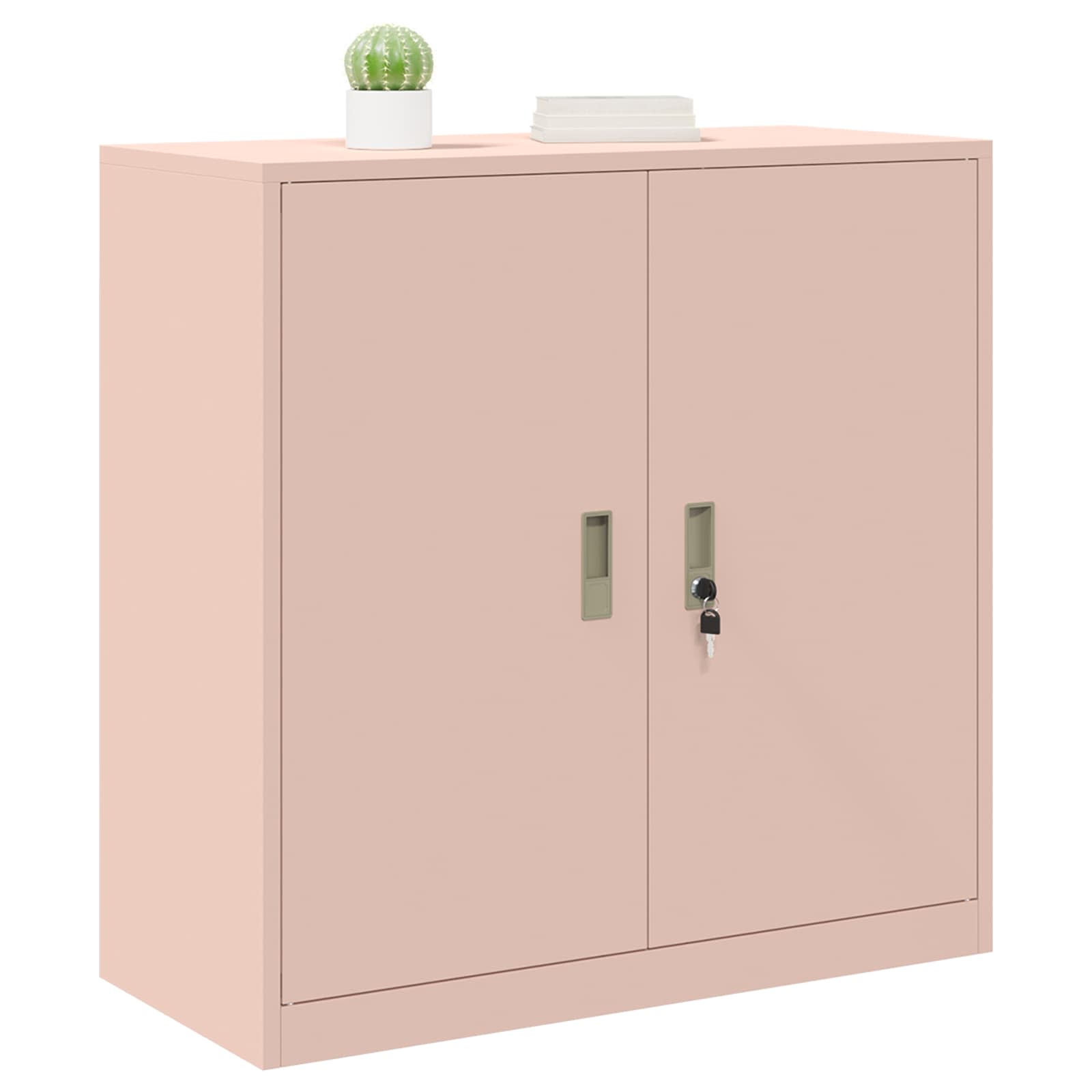 Armoire de rangement Rose 90 x 40 x 90 cm Acier
