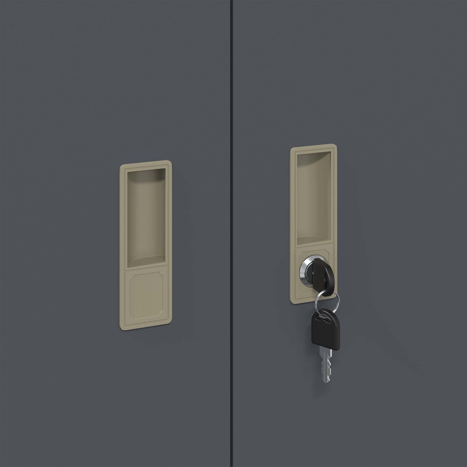 Armoire de rangement avec stockage Anthracite 90 x 40 x 90 cm - XIOS