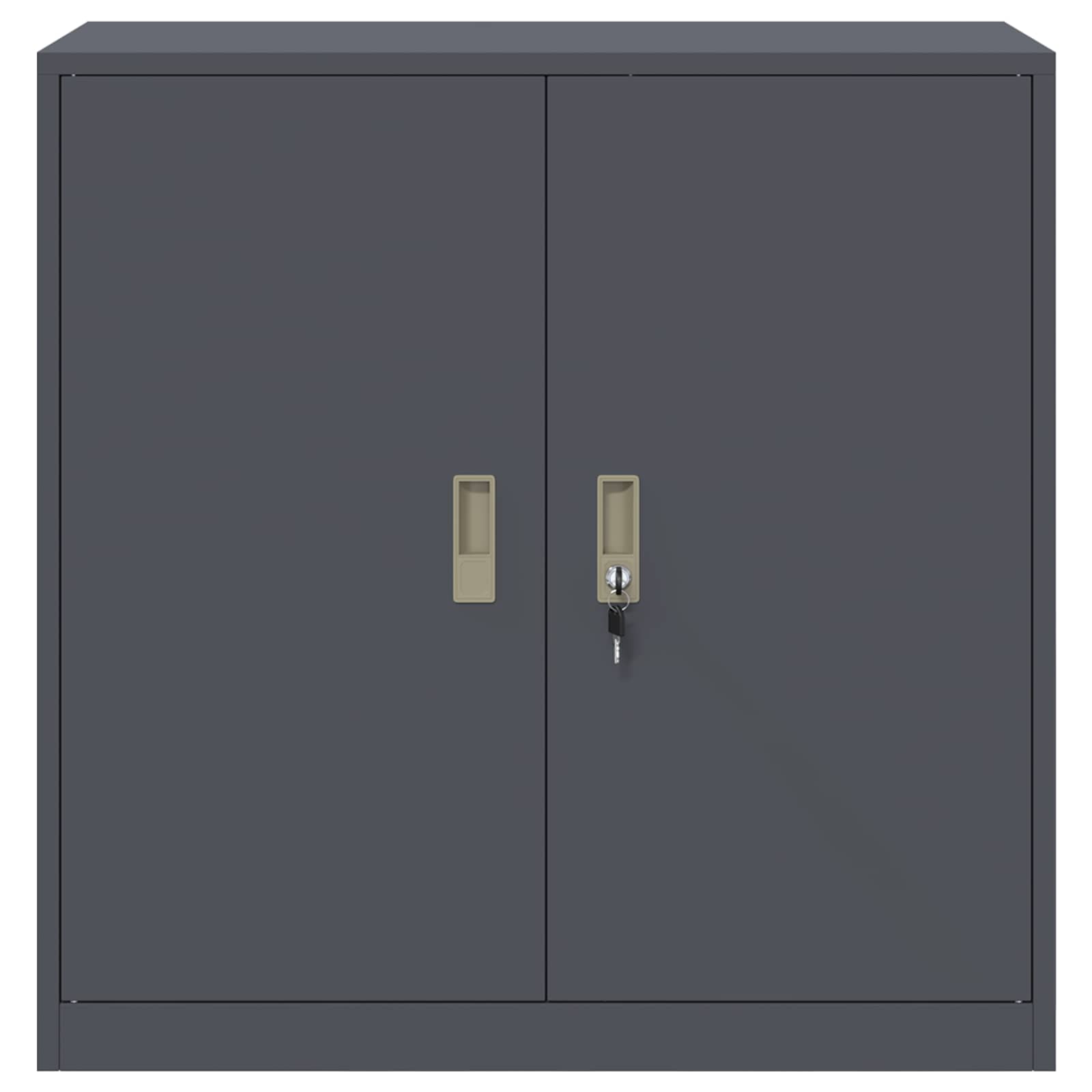 Armoire de rangement Anthracite 90 x 40 x 90 cm Acier