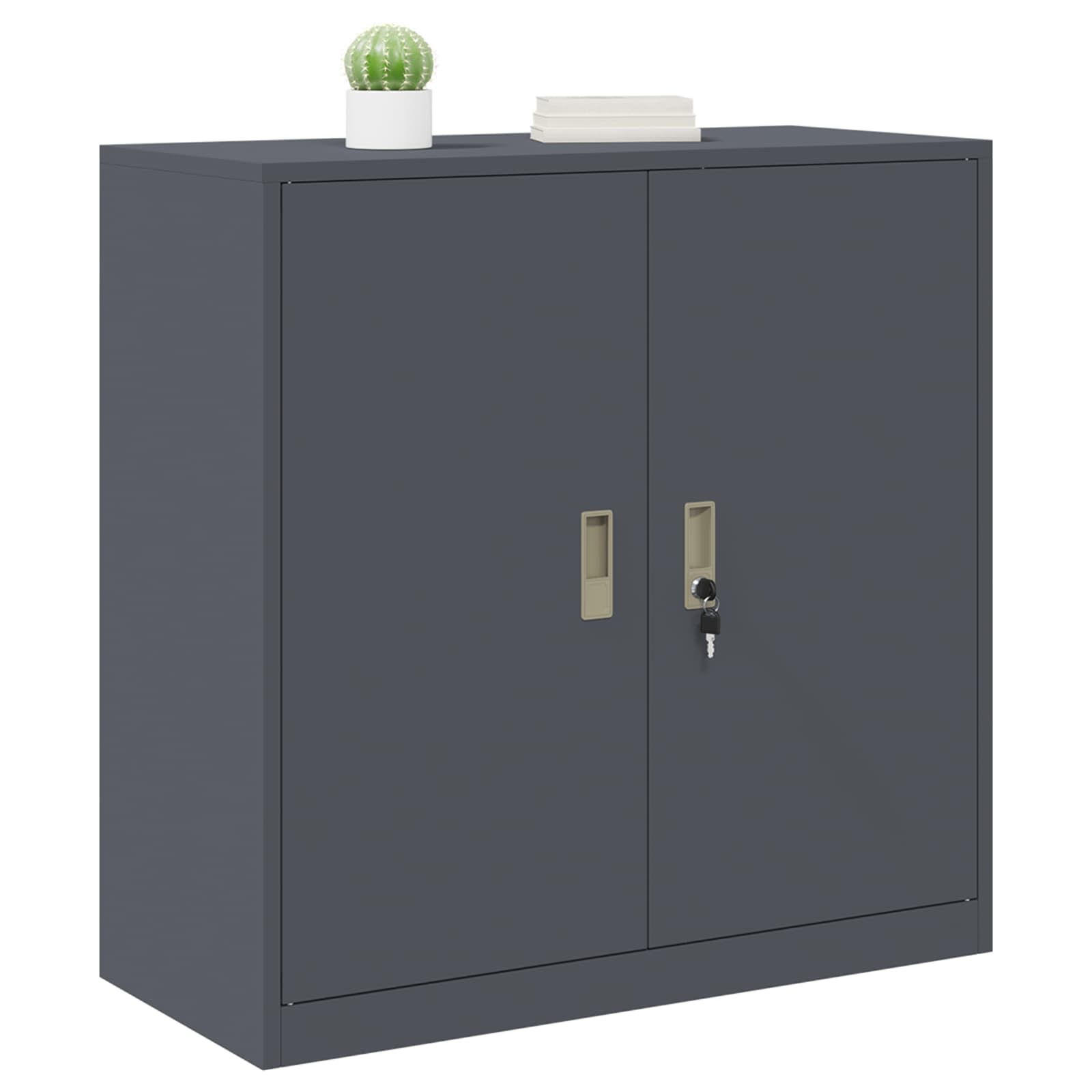 Armoire de rangement Anthracite 90 x 40 x 90 cm Acier
