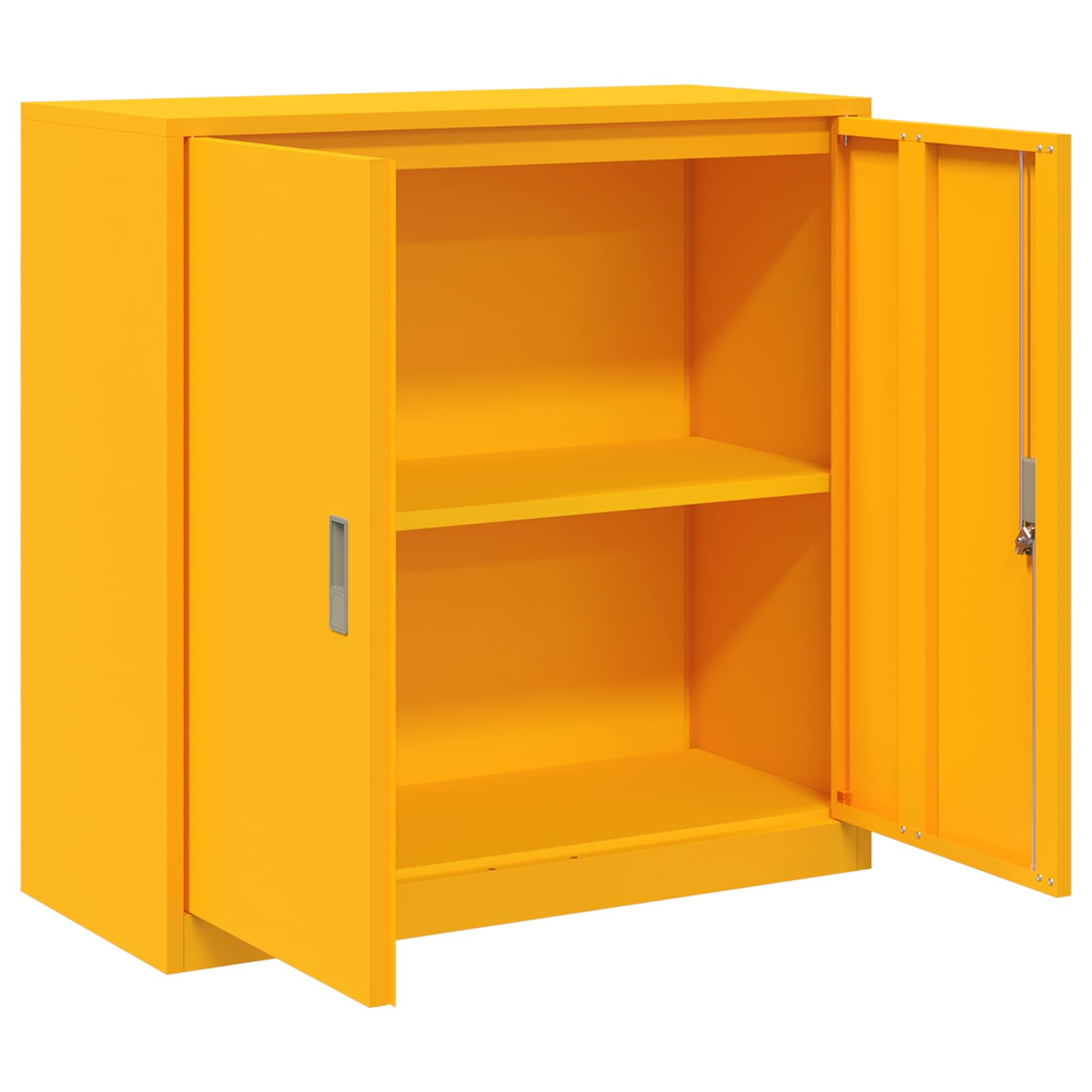 Armoire de rangement Jaune moutarde 90 x 40 x 90 cm - XIOS