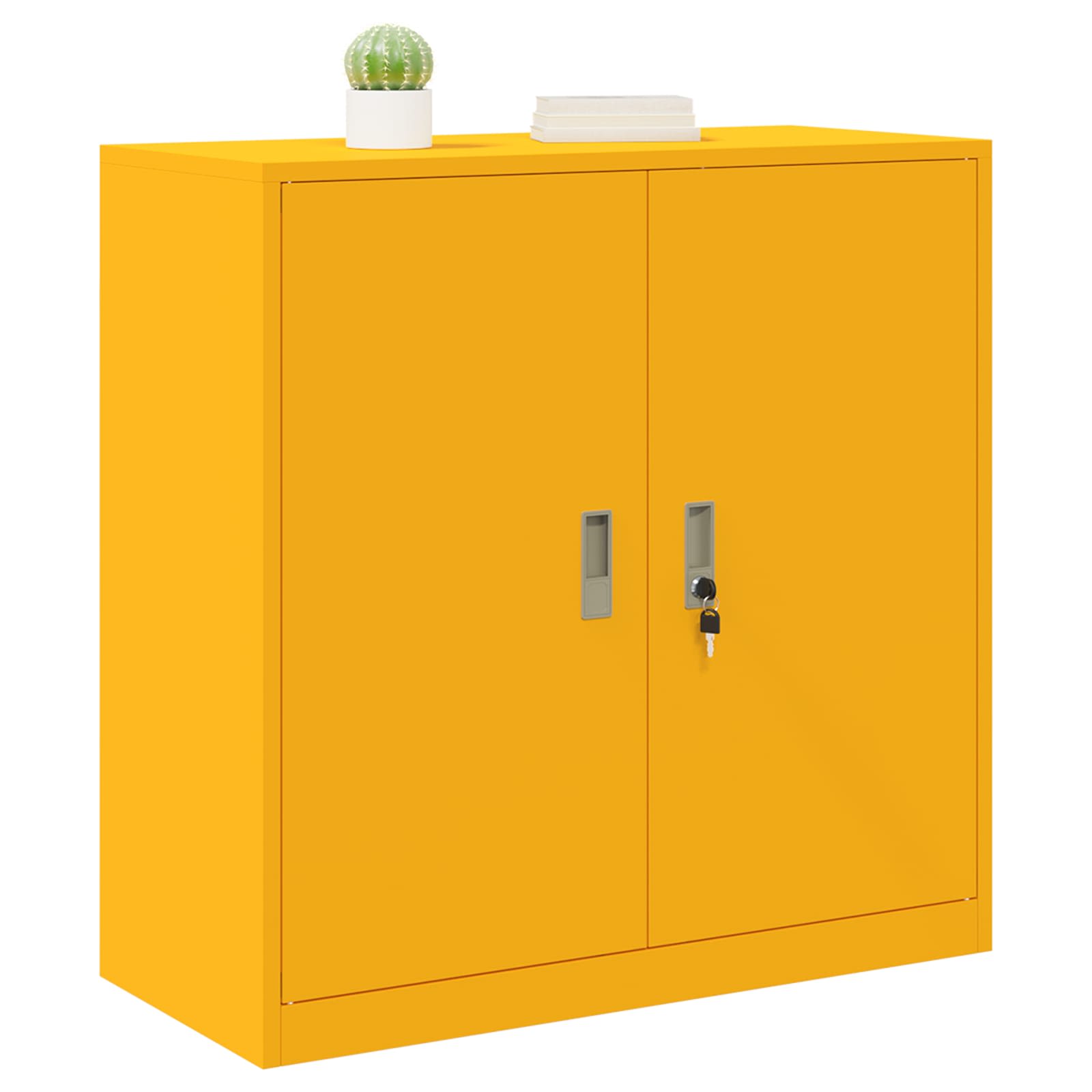 Armoire de rangement Jaune moutarde 90 x 40 x 90 cm - XIOS