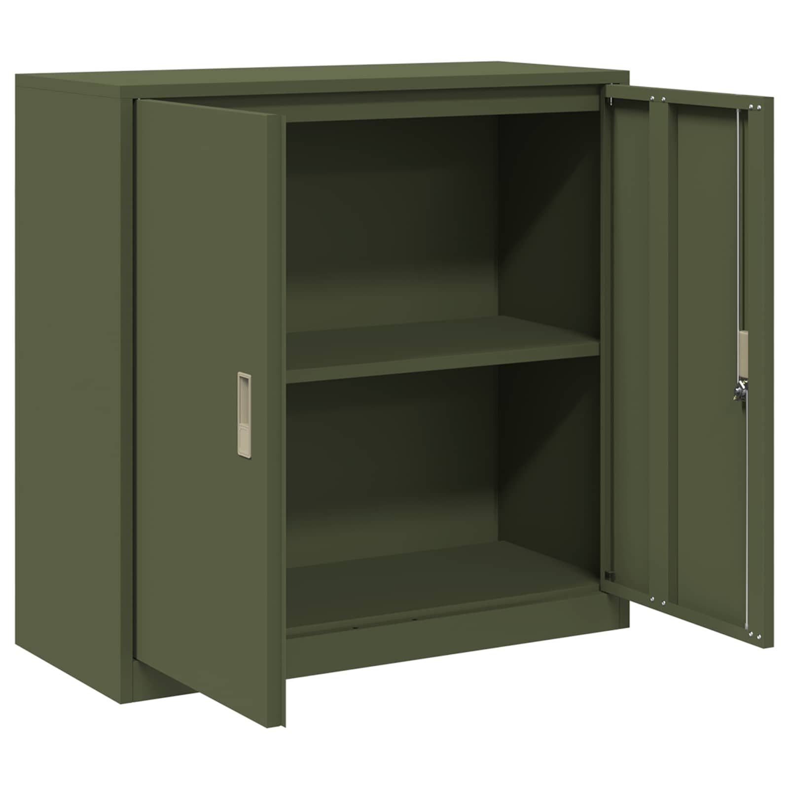 Armoire de rangement avec stockage Vert olive 90 x 40 x 90 cm - XIOS