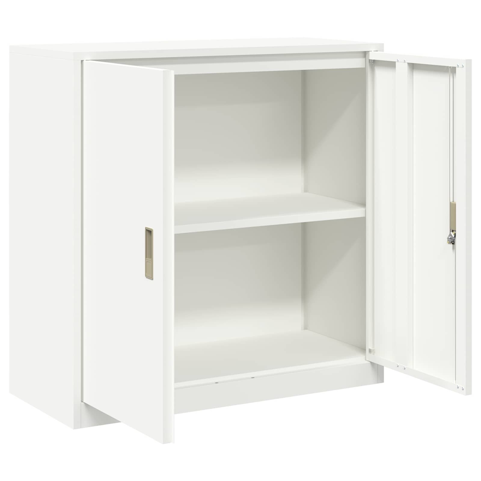 Armoire de rangement Blanc 90 x 40 x 90 cm Acier Laminé à Froid - XIOS