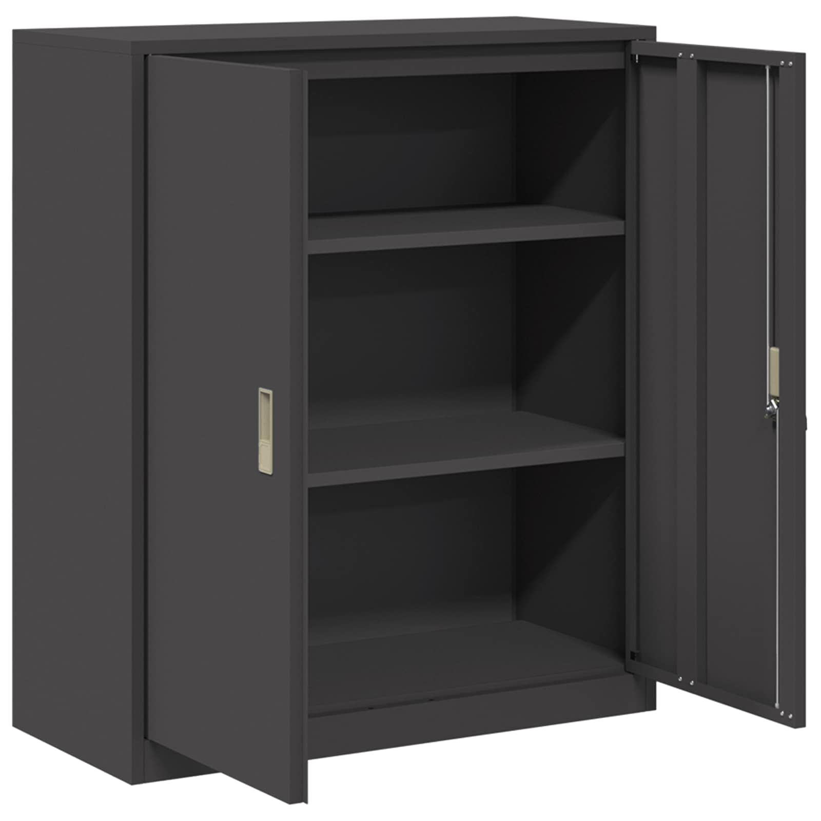 Armoire de rangement Noir 90 x 40 x 105 cm Acier Laminé à Froid - XIOS