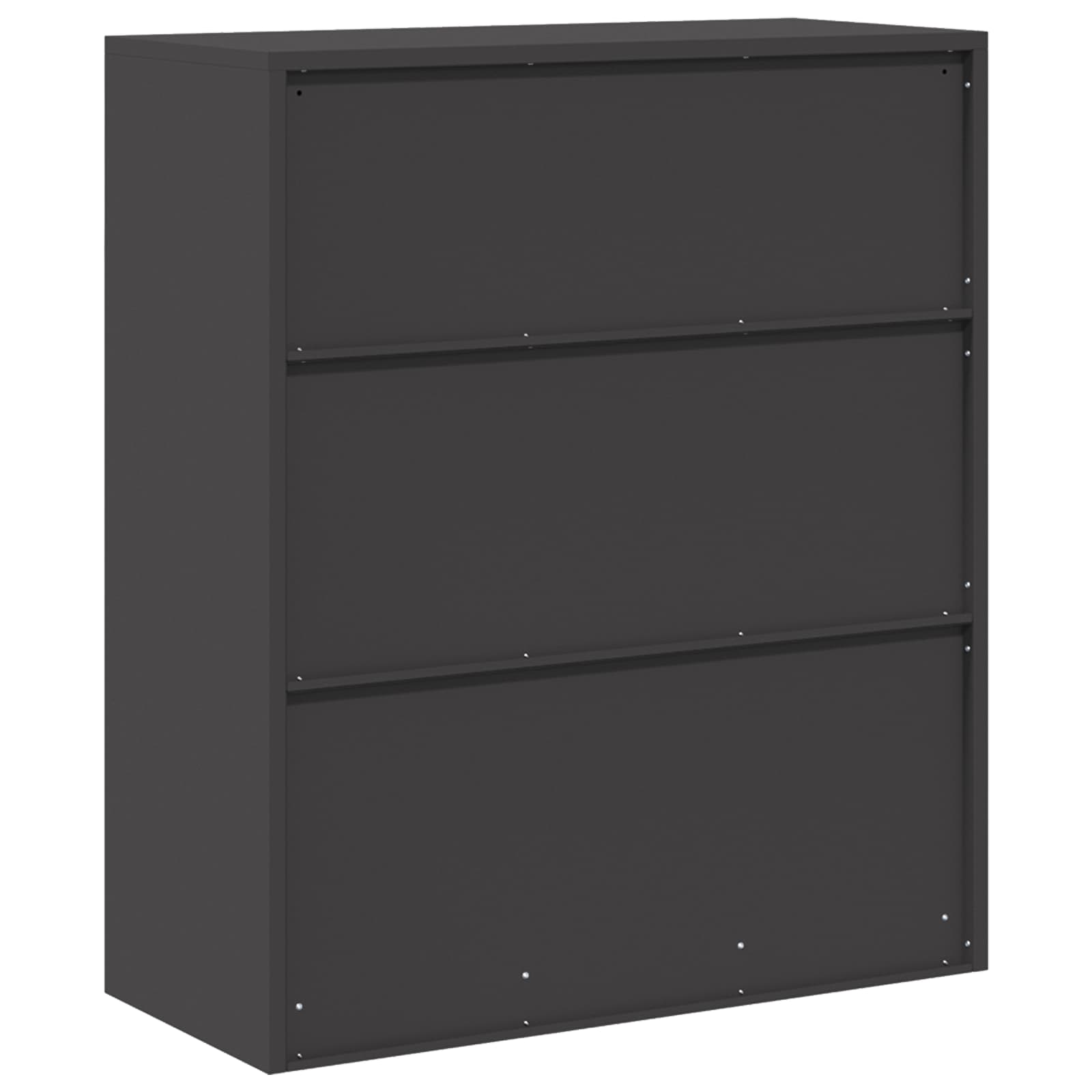Armoire de rangement Noir 90 x 40 x 105 cm Acier Laminé à Froid - XIOS