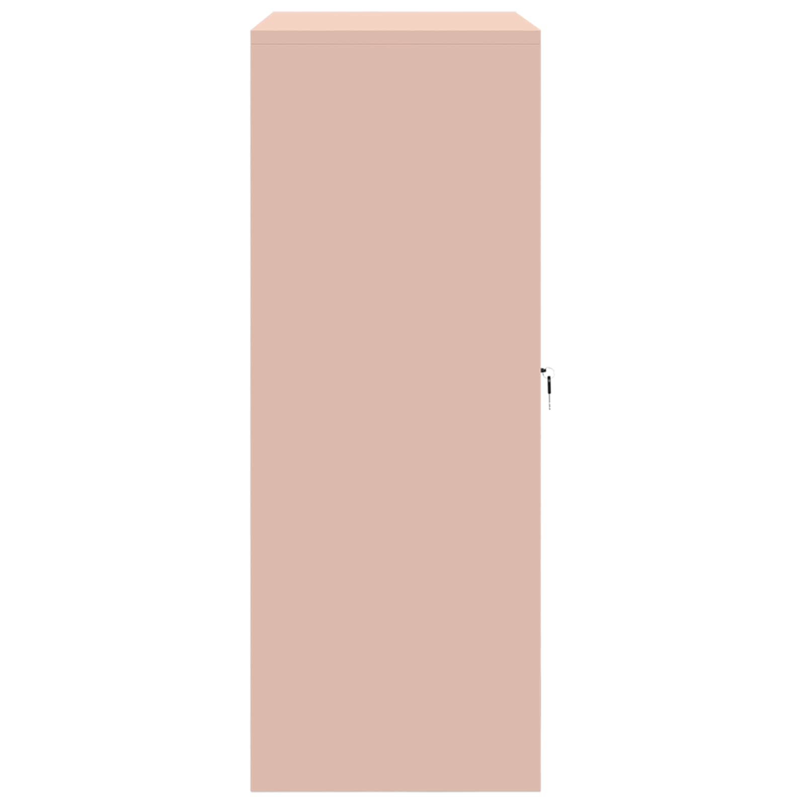 Armoire de rangement Rose 90 x 40 x 105 cm Acier