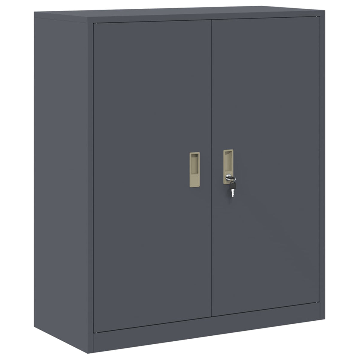 Armoire de rangement Anthracite 90 x 40 x 105 cm Acier - XIOS