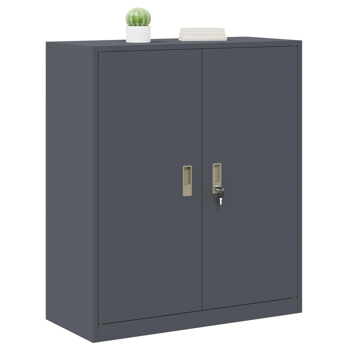 Armoire de rangement Anthracite 90 x 40 x 105 cm Acier - XIOS