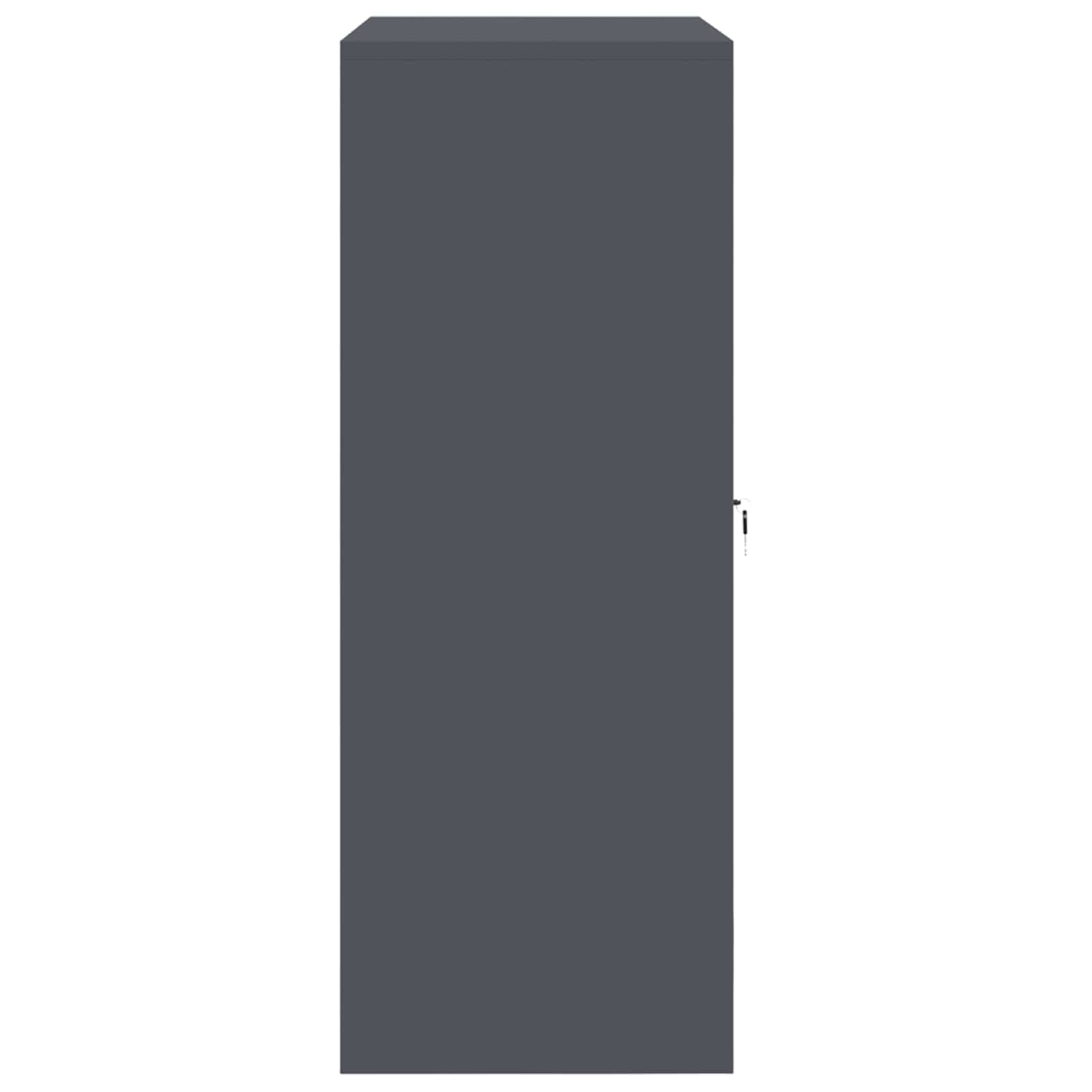Armoire de rangement Anthracite 90 x 40 x 105 cm Acier