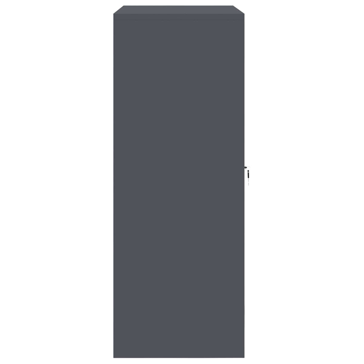 Armoire de rangement Anthracite 90 x 40 x 105 cm Acier - XIOS