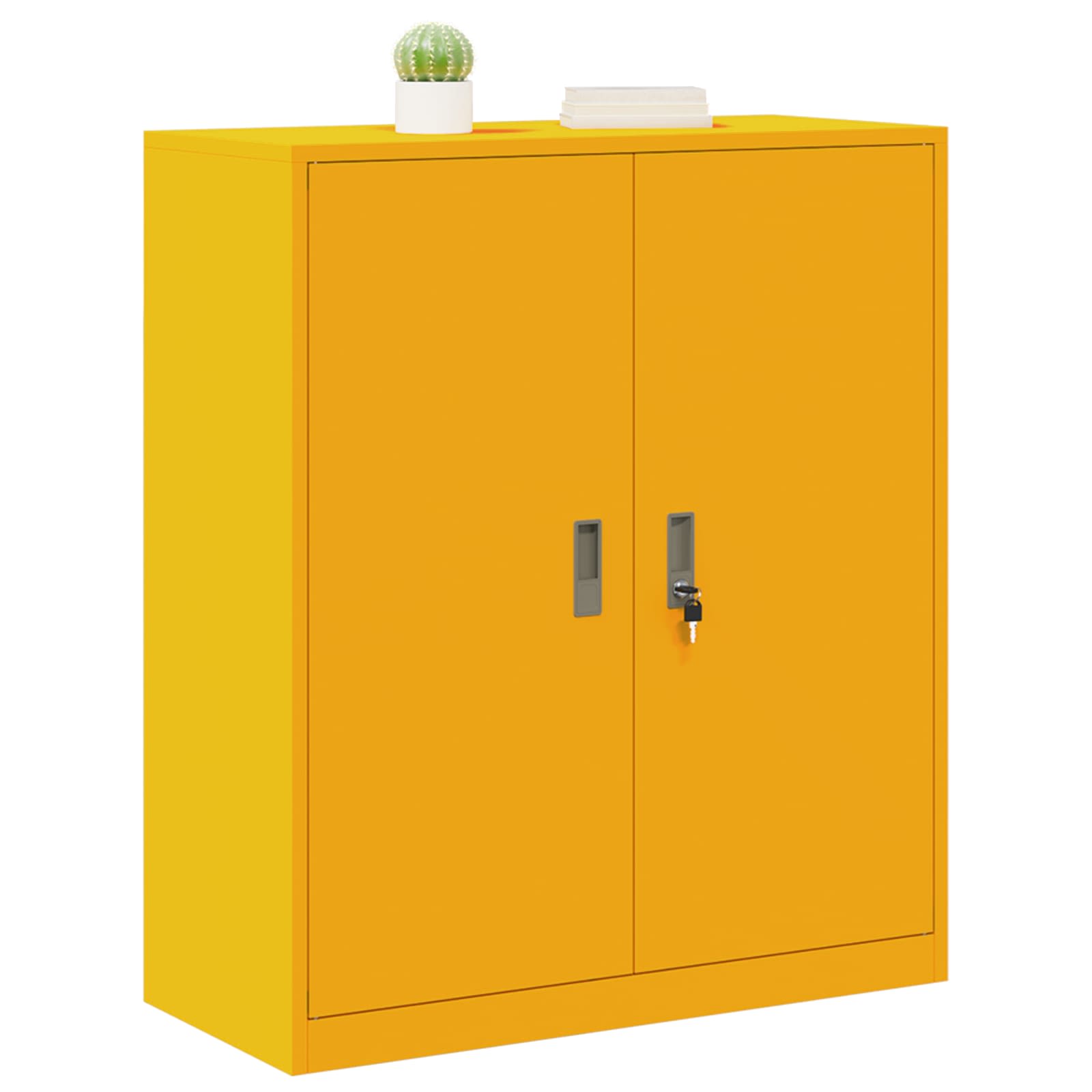 Armoire de rangement Jaune moutarde 90 x 40 x 105 cm Acier