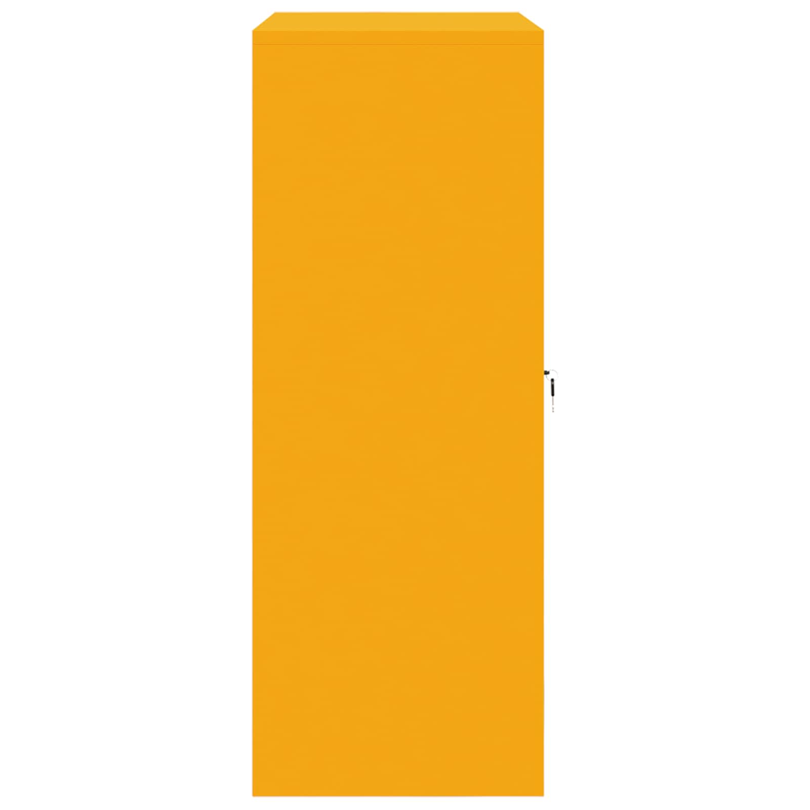 Armoire de rangement Jaune moutarde 90 x 40 x 105 cm Acier