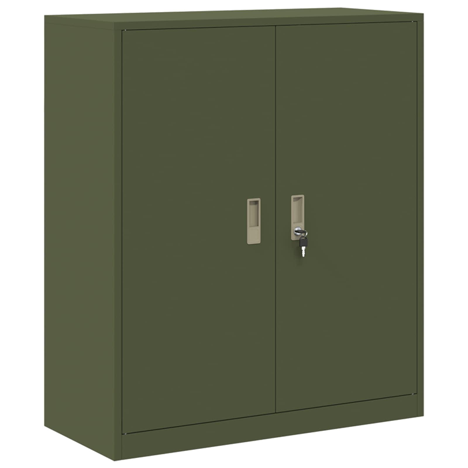 Armoire de rangement avec stockage Vert olive 90 x 40 x 105 cm - XIOS