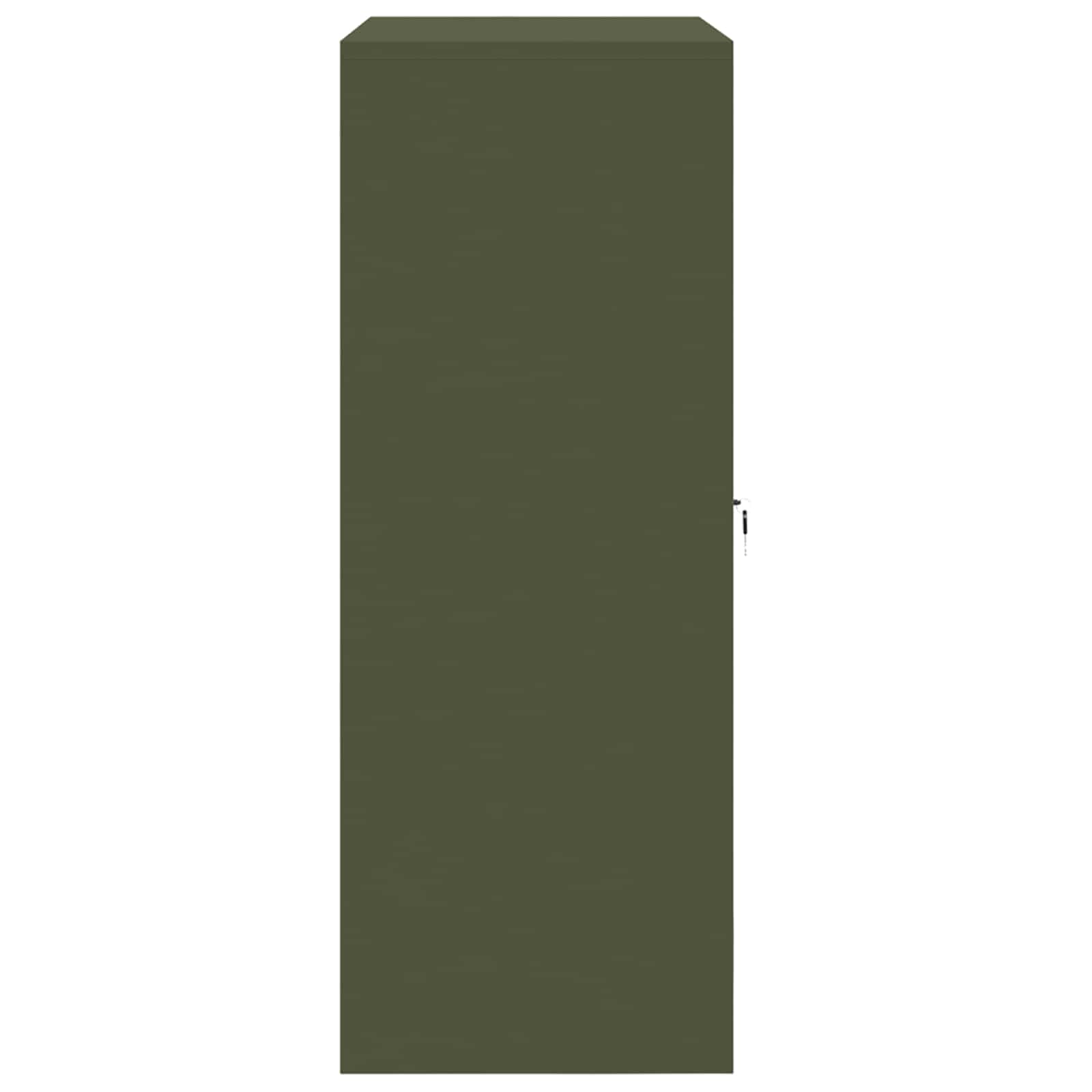 Armoire de rangement avec stockage Vert olive 90 x 40 x 105 cm - XIOS