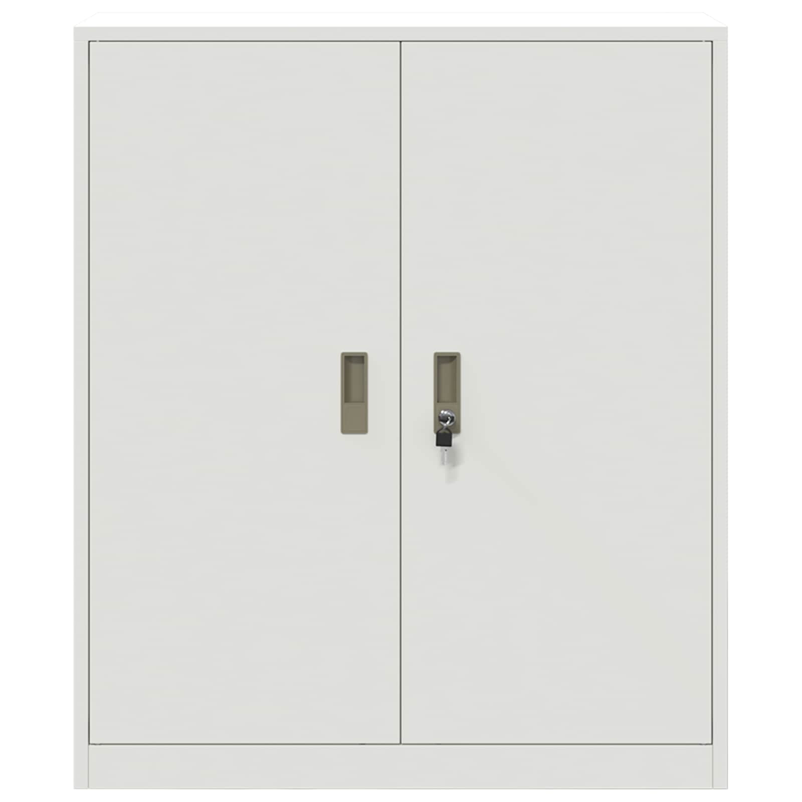 Armoire de rangement Blanc 90 x 40 x 105 cm Acier - XIOS