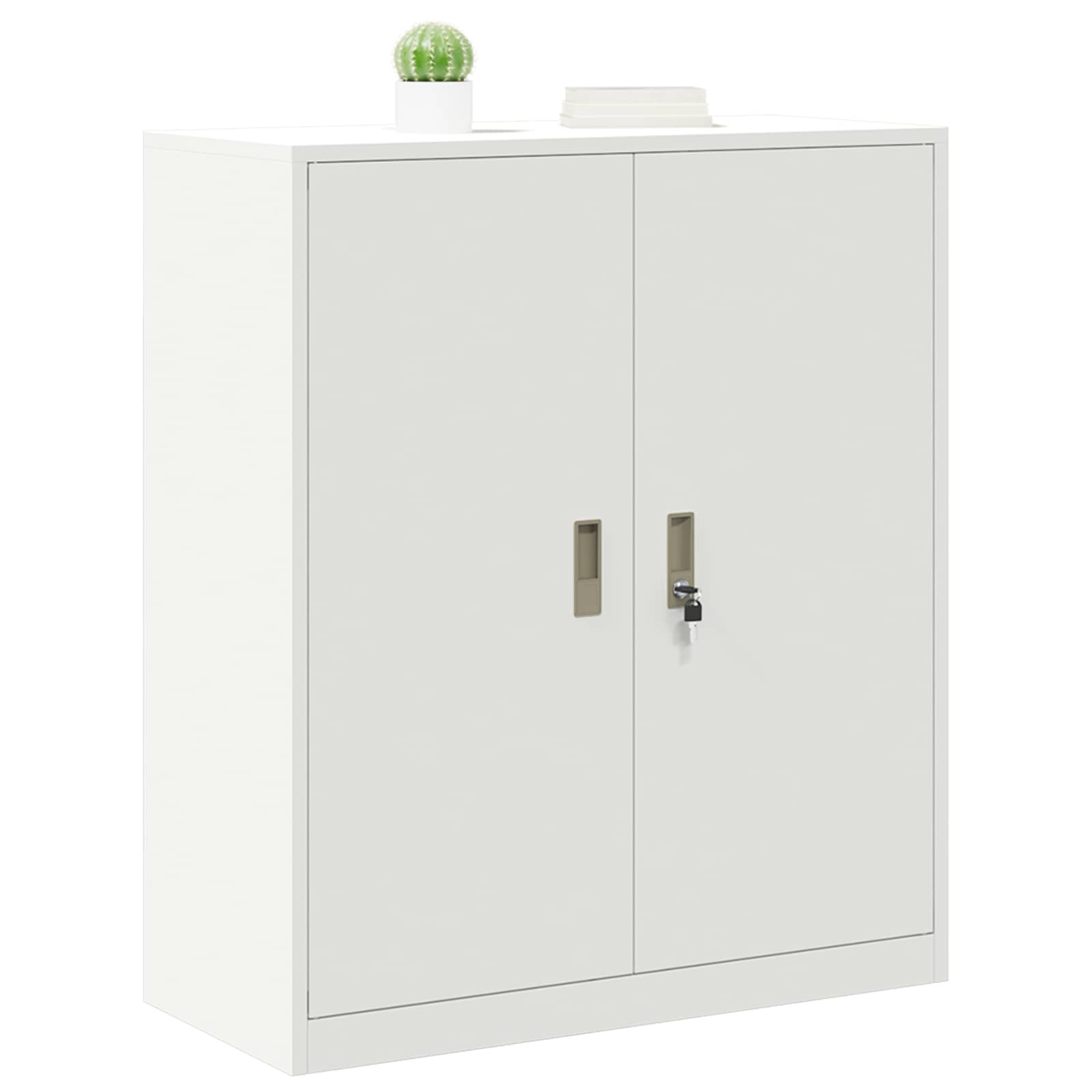 Armoire de rangement Blanc 90 x 40 x 105 cm Acier - XIOS